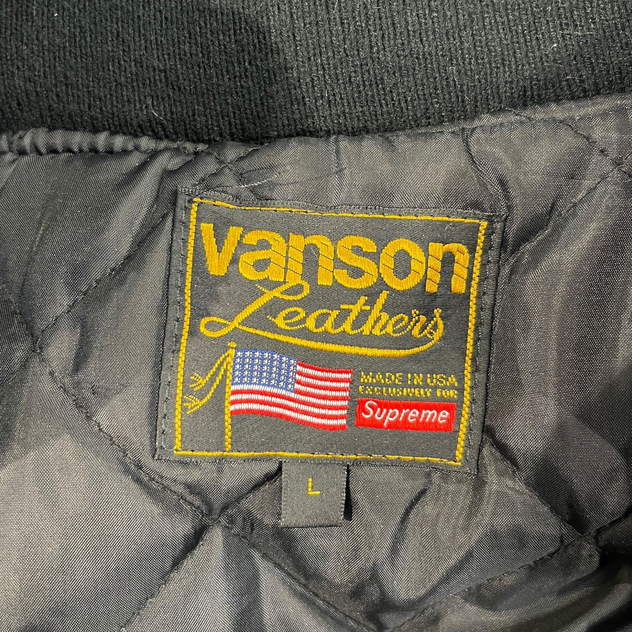 Supreme/VANSON/Leather Jkt/L/Leather/BLK/No Collar/F/W 24 HOODED WORK JACKET view 3