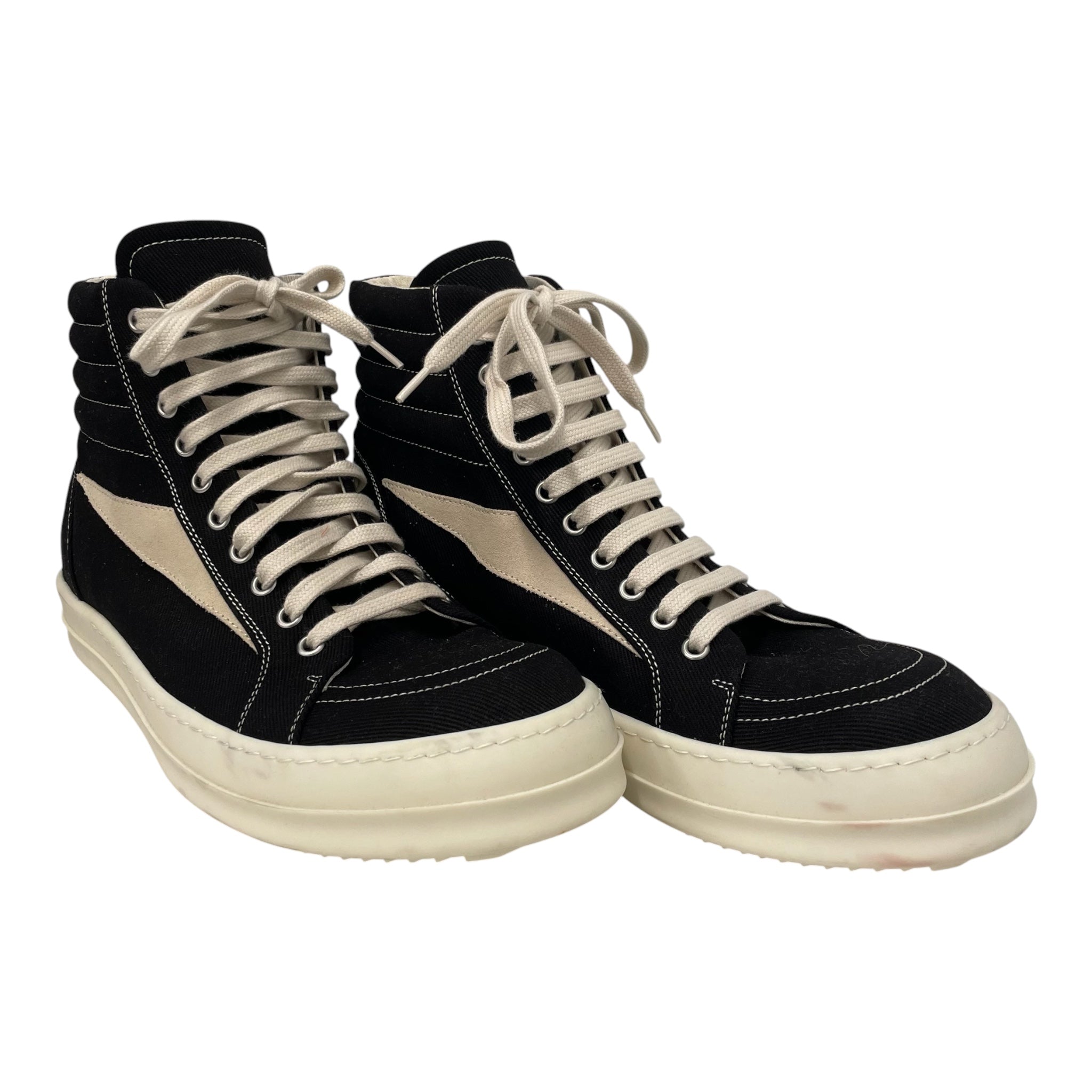 Rick Owens/Hi-Sneakers/US 12/Cotton/BLK/61451 44 u view 1