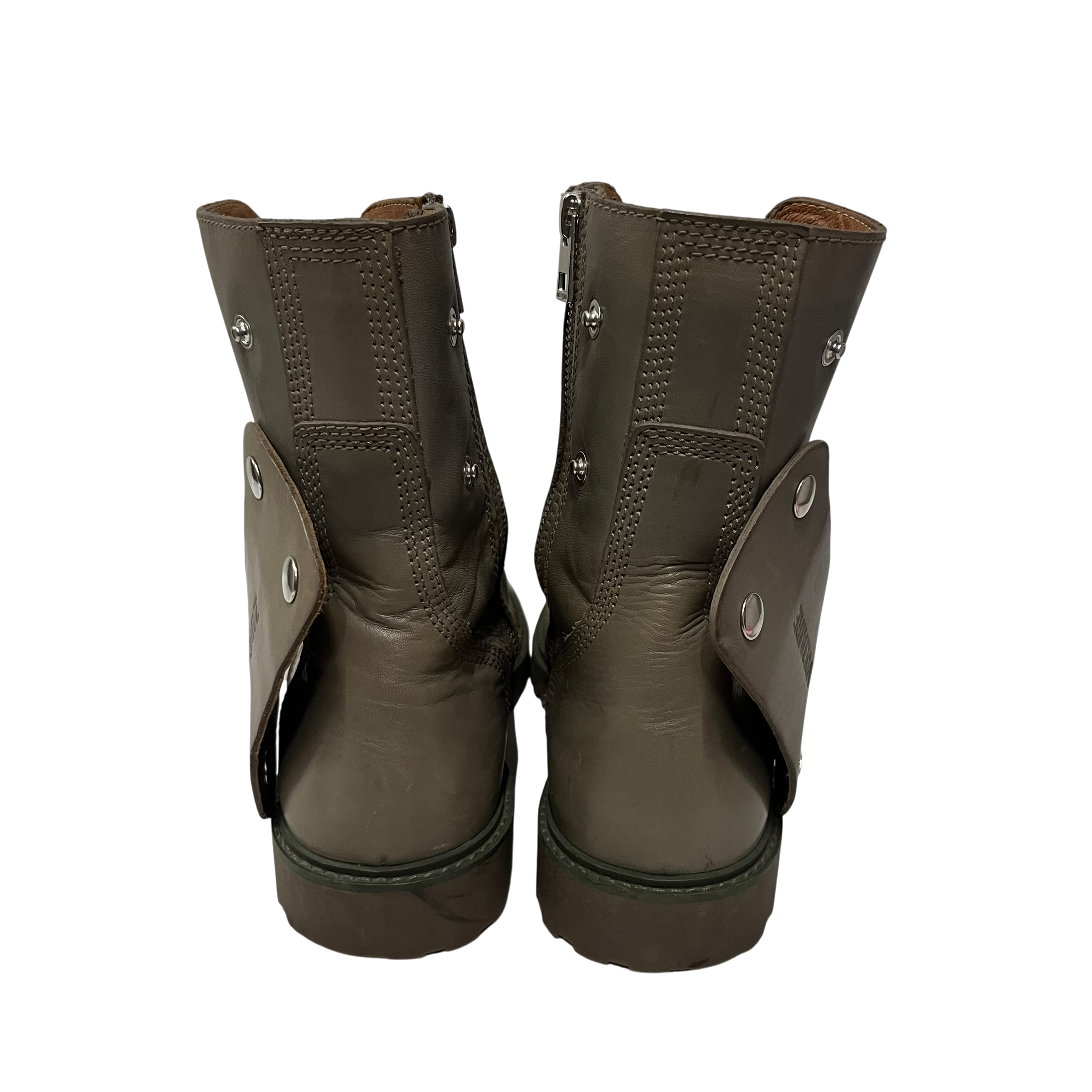 Zadig&Voltaire/Lace Up Boots/EU 41/Leather/KHK/combat boots view 4