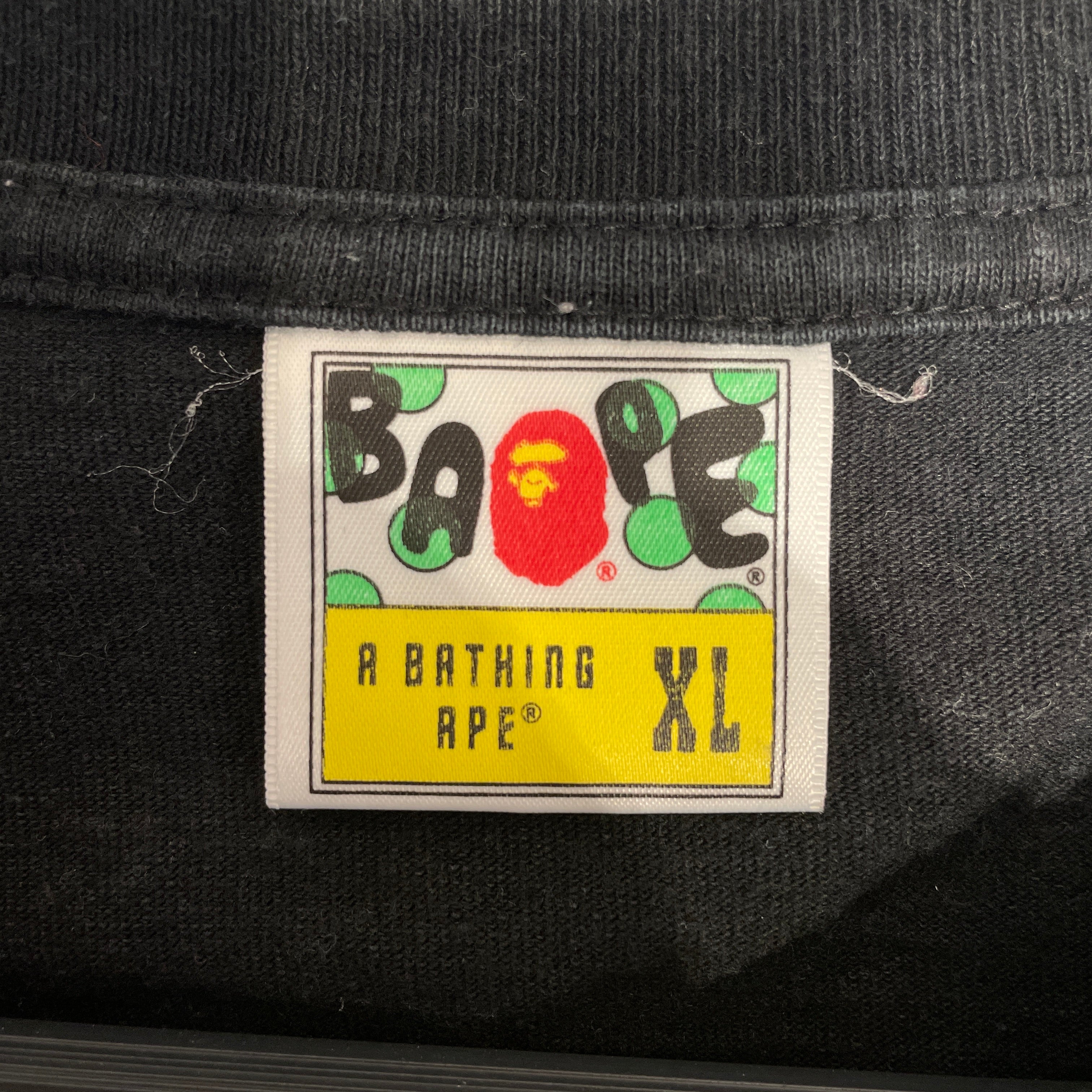 A BATHING APE/T-Shirt/XL/Cotton/BLK/BAPE EXCLAMATION view 3