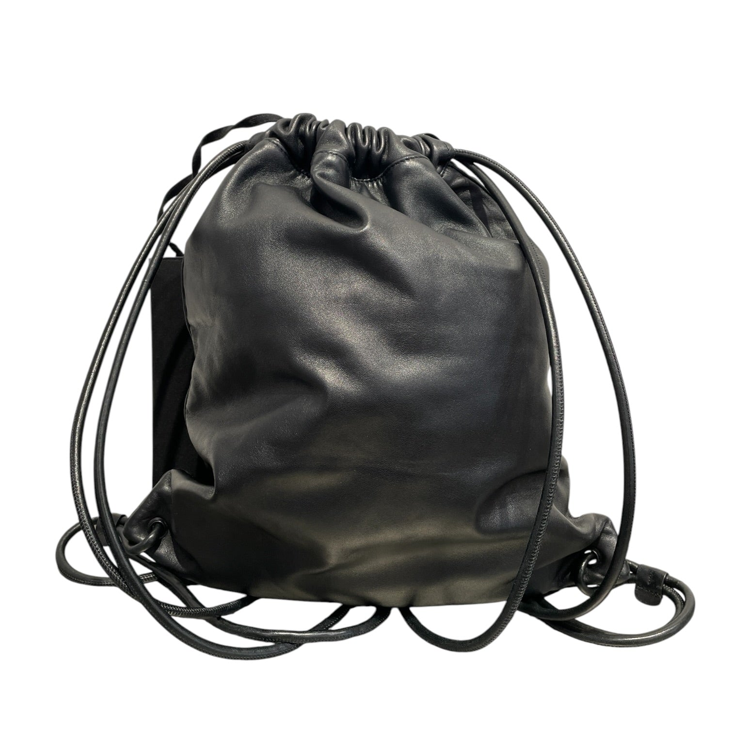 YVES SAINT LAURENT/Backpack/Leather/BLK/Teddy Drawstring Backpack view 2