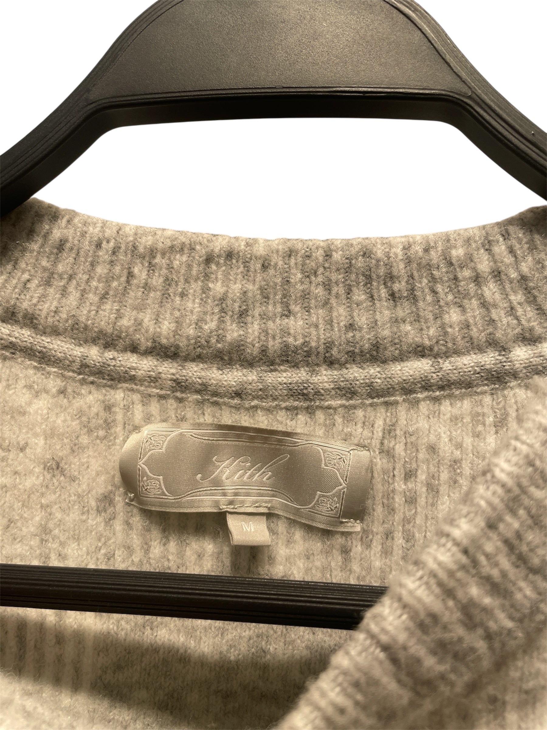 KITH/Sweater/L/Glen Check/Wool/SLV/ view 3