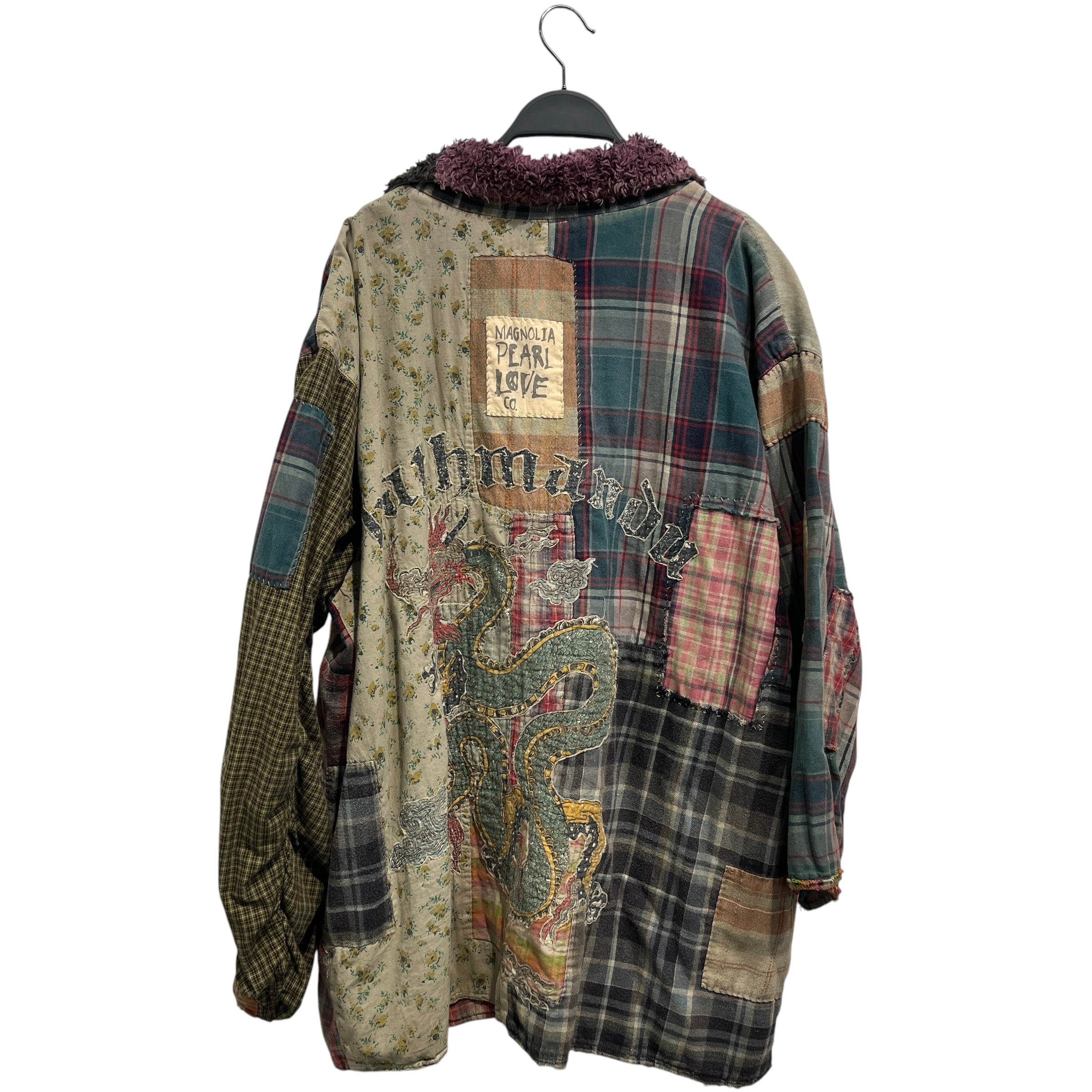 Magnolia Pearl/Flannel Shirt/All Over Print/Cotton/GRN/Patch Work Flannel view 2