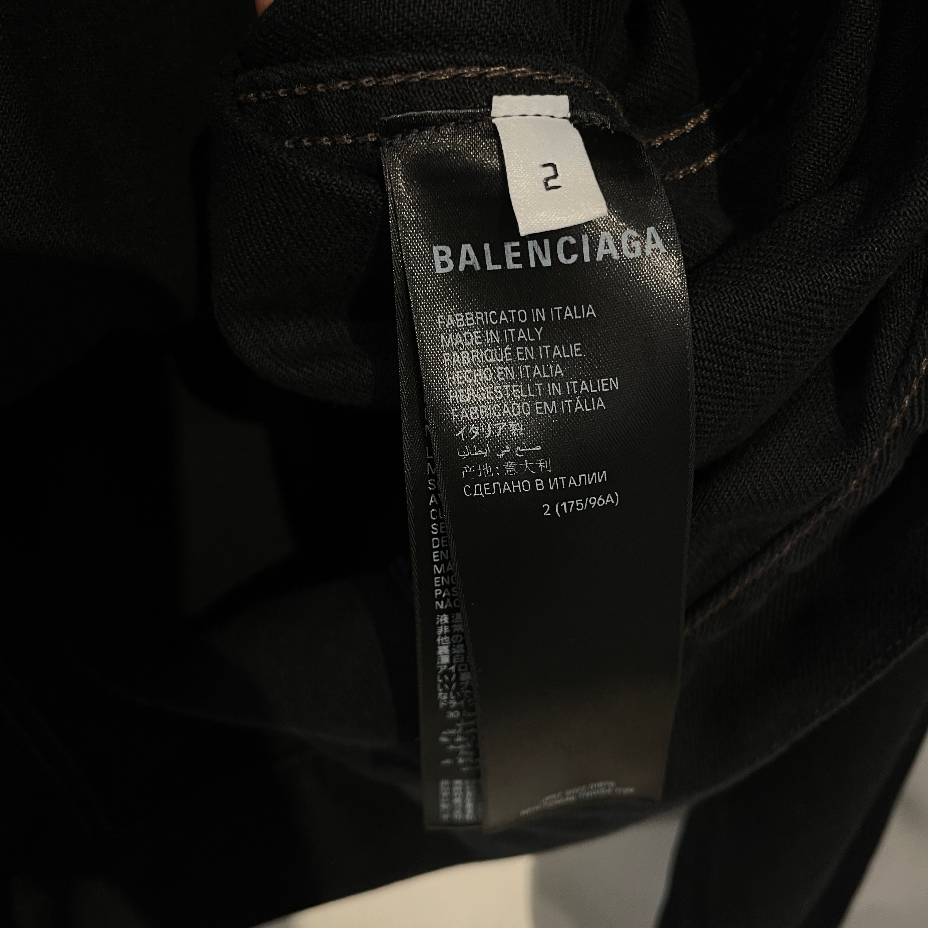BALENCIAGA/Denim Jkt/2/Denim/BLK/DENIM BLK JACKET view 4