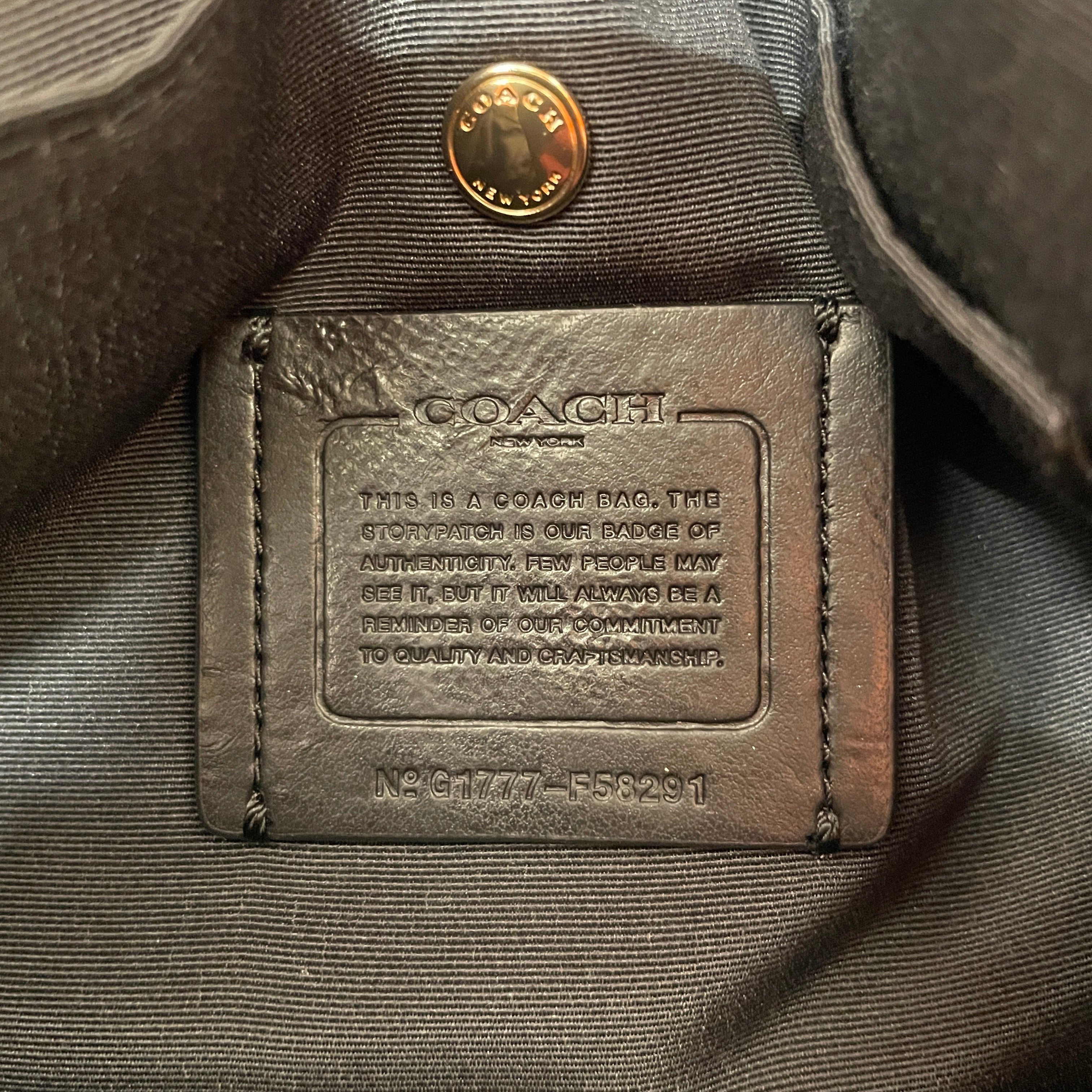 COACH/Cross Body Bag/Leather/BRW/signature view 3