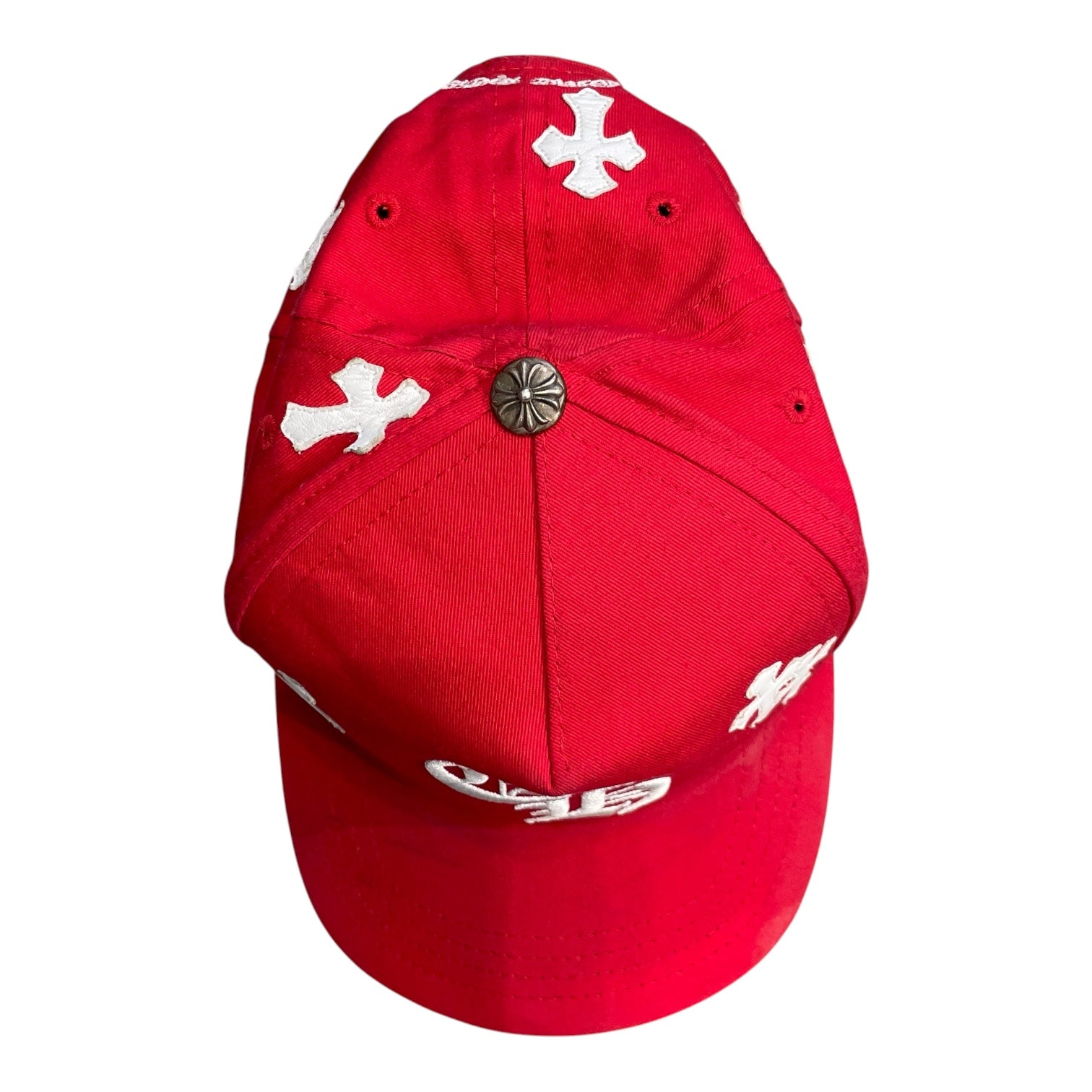 CHROME HEARTS/Trucker Cap/Graphic/Cotton/RED/M's/CROSS PATTERN view 3