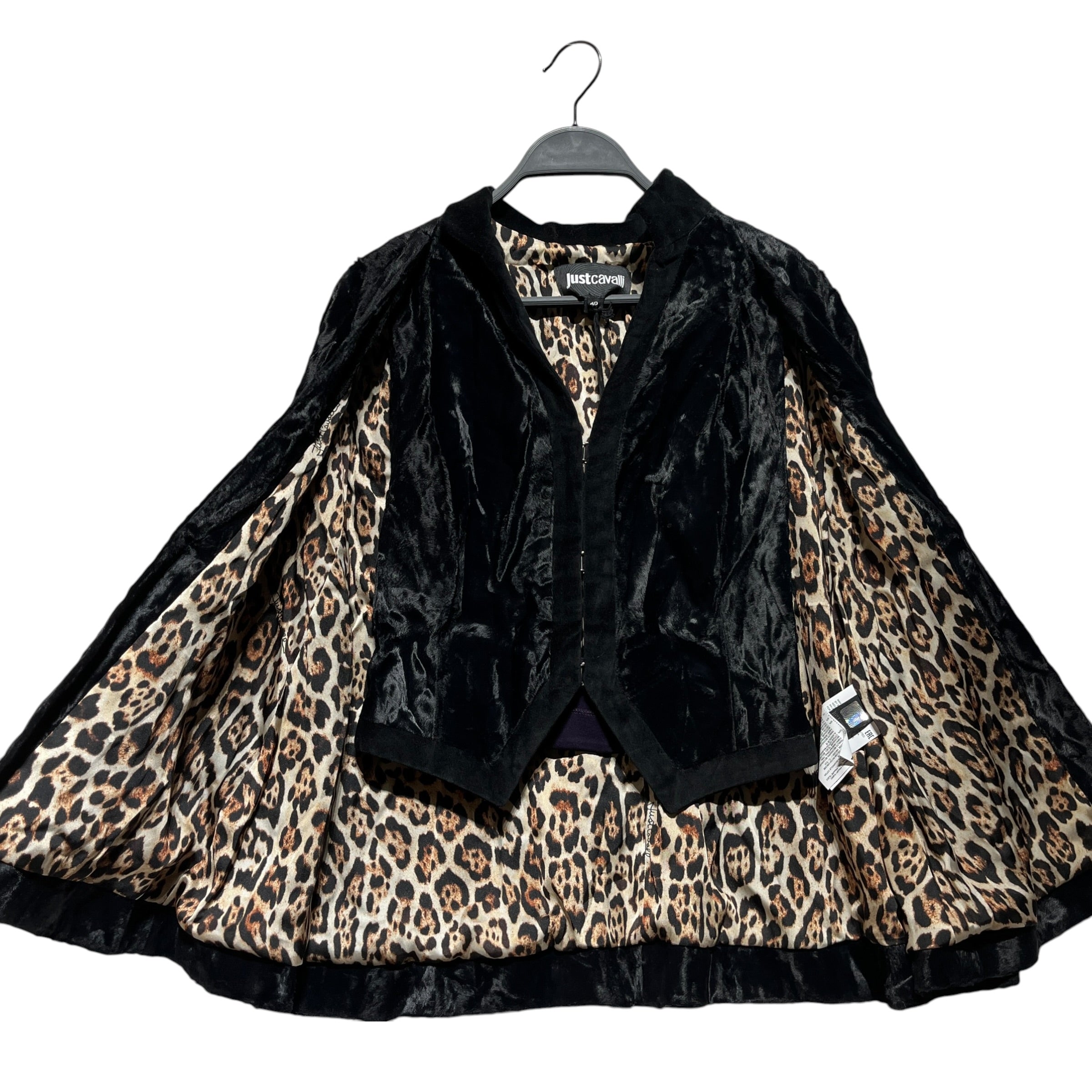 Just cavalli/Vest/40/Cotton/BLK/VEST W CAPE view 2