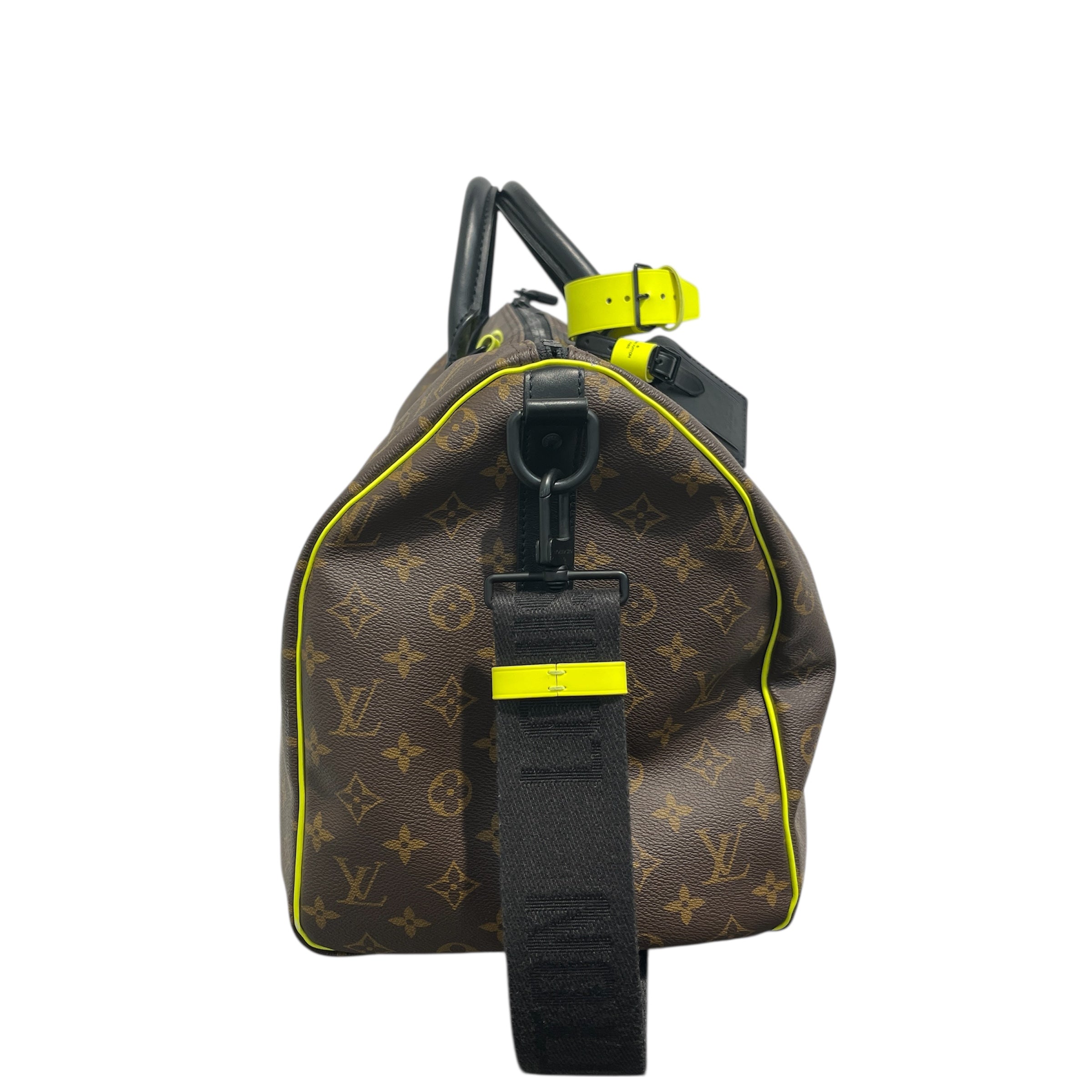 LOUIS VUITTON/Luggage/Monogram/Leather/BRW/Keepall travel bag view 3