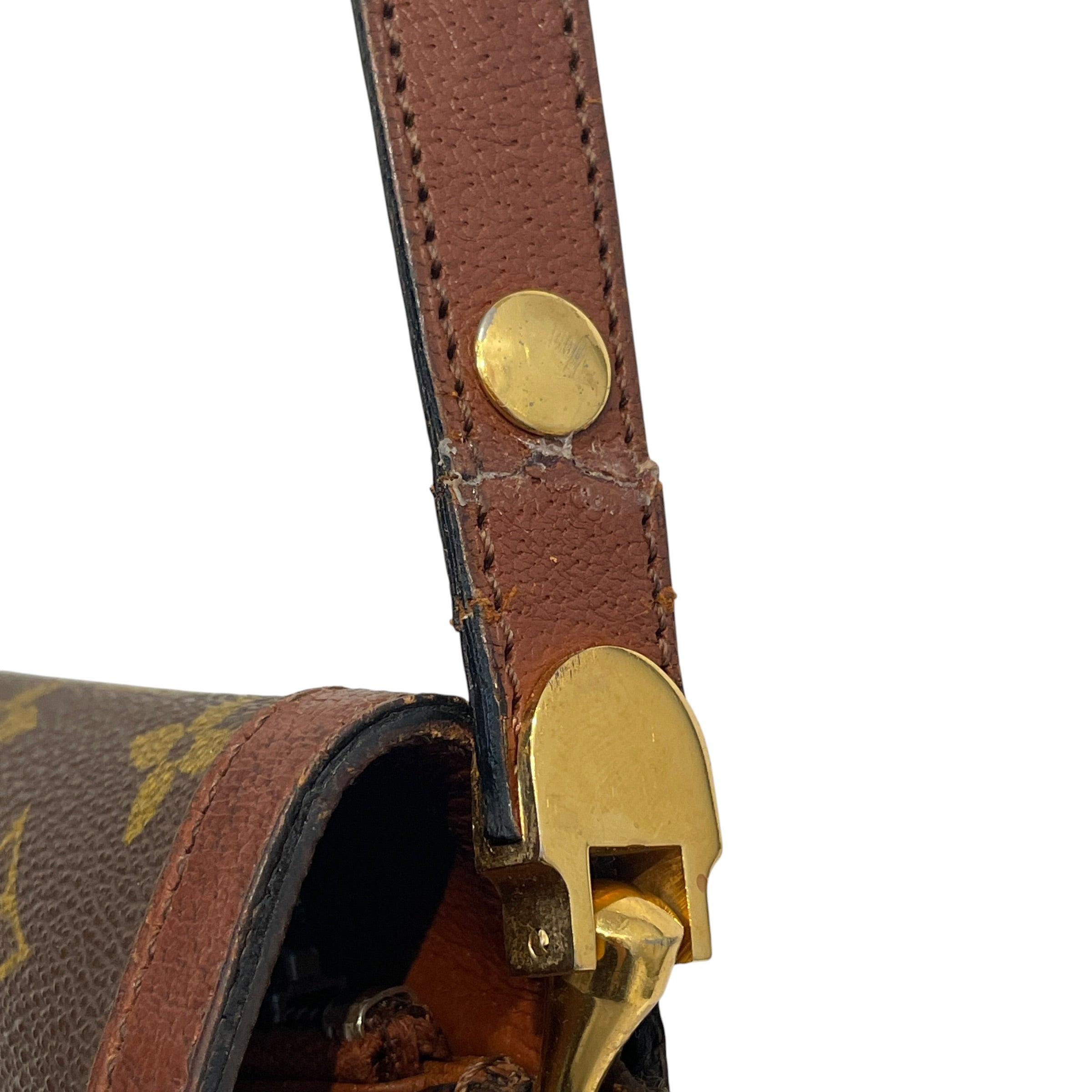 LOUIS VUITTON/Cross Body Bag/Monogram/Leather/BRW/Saint Cloud Vachetta Closure view 7
