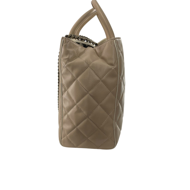 CHANEL/Bag/Leather/BEG/QUILTED LAMBSKIN PORTOBELLO