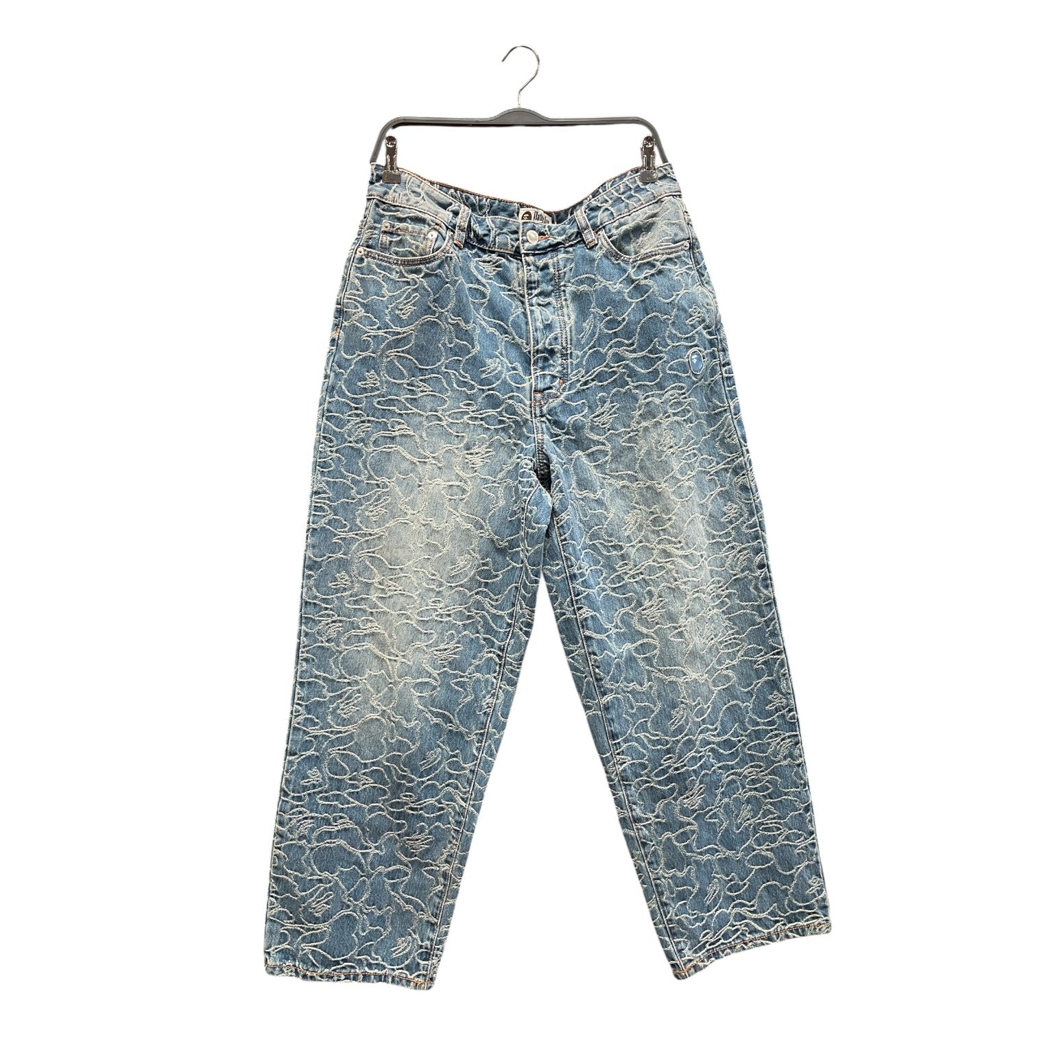 A BATHING APE/Straight Pants/L/Cotton/IDG/Stripe/ view 1