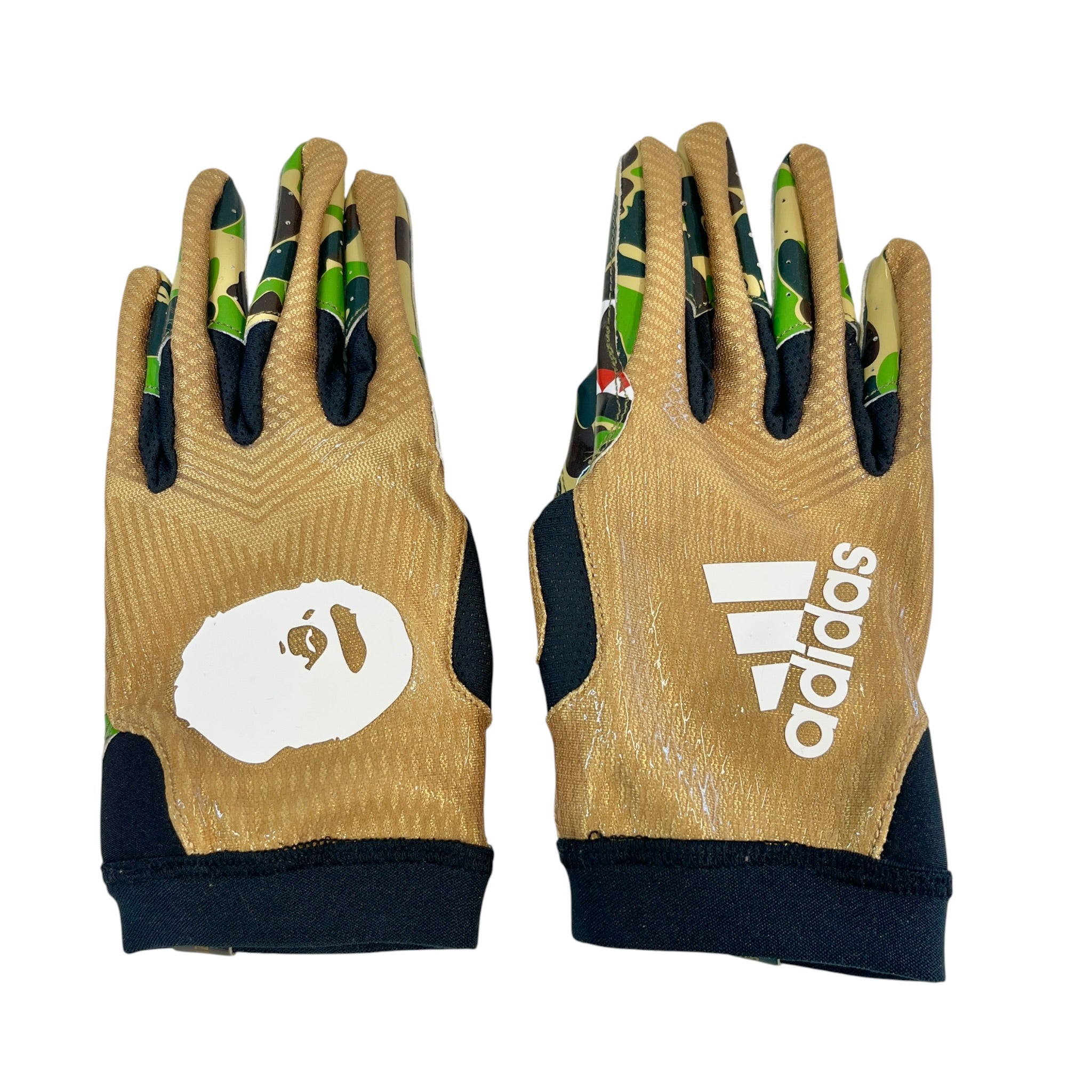 A BATHING APE/Gloves, Mittens/GLD/M's/BAPE X ADIDAS view 1