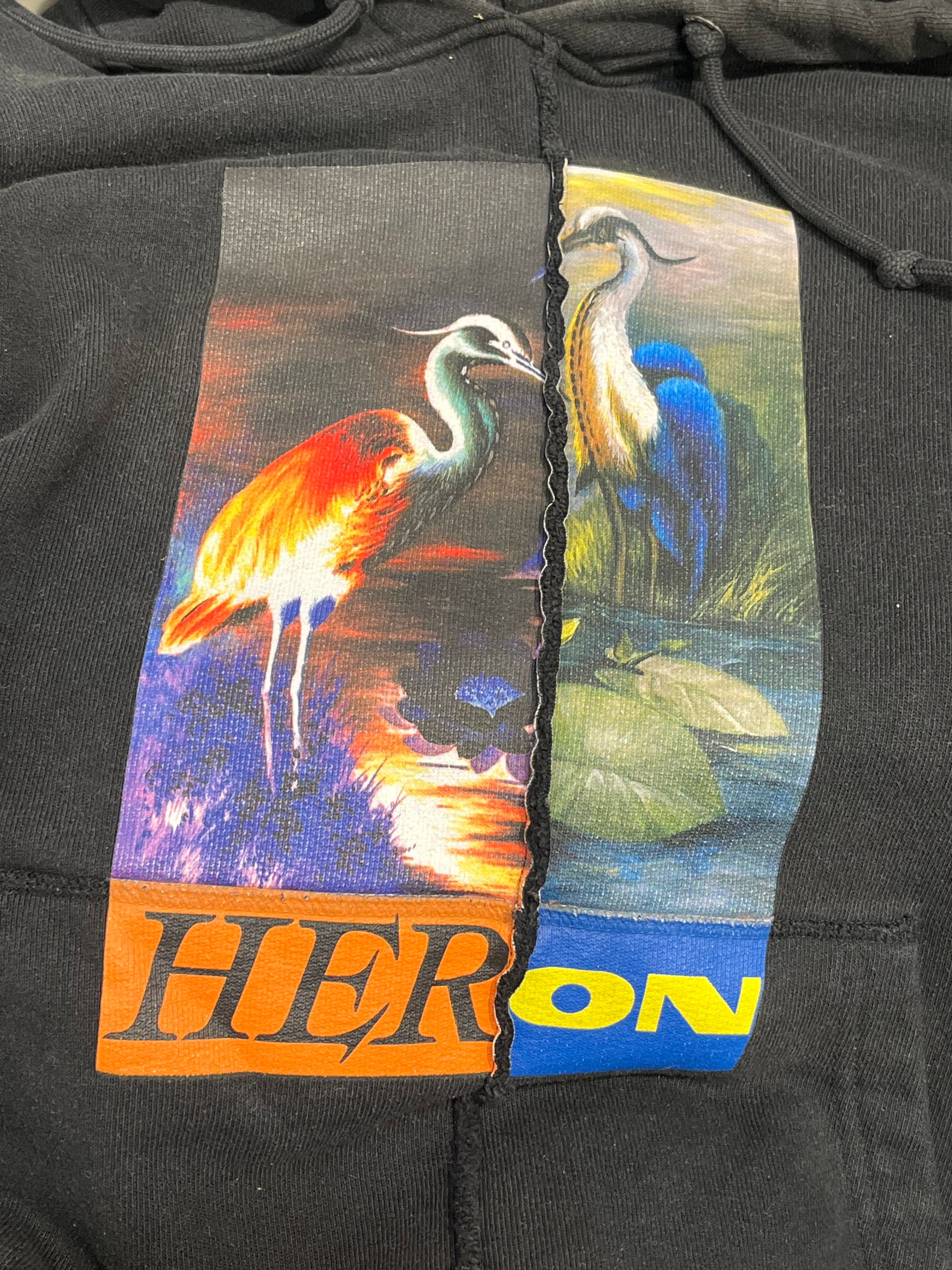 HERON PRESTON/Hoodie/L/Cotton/BLK/rebuild heron hoodie view 3