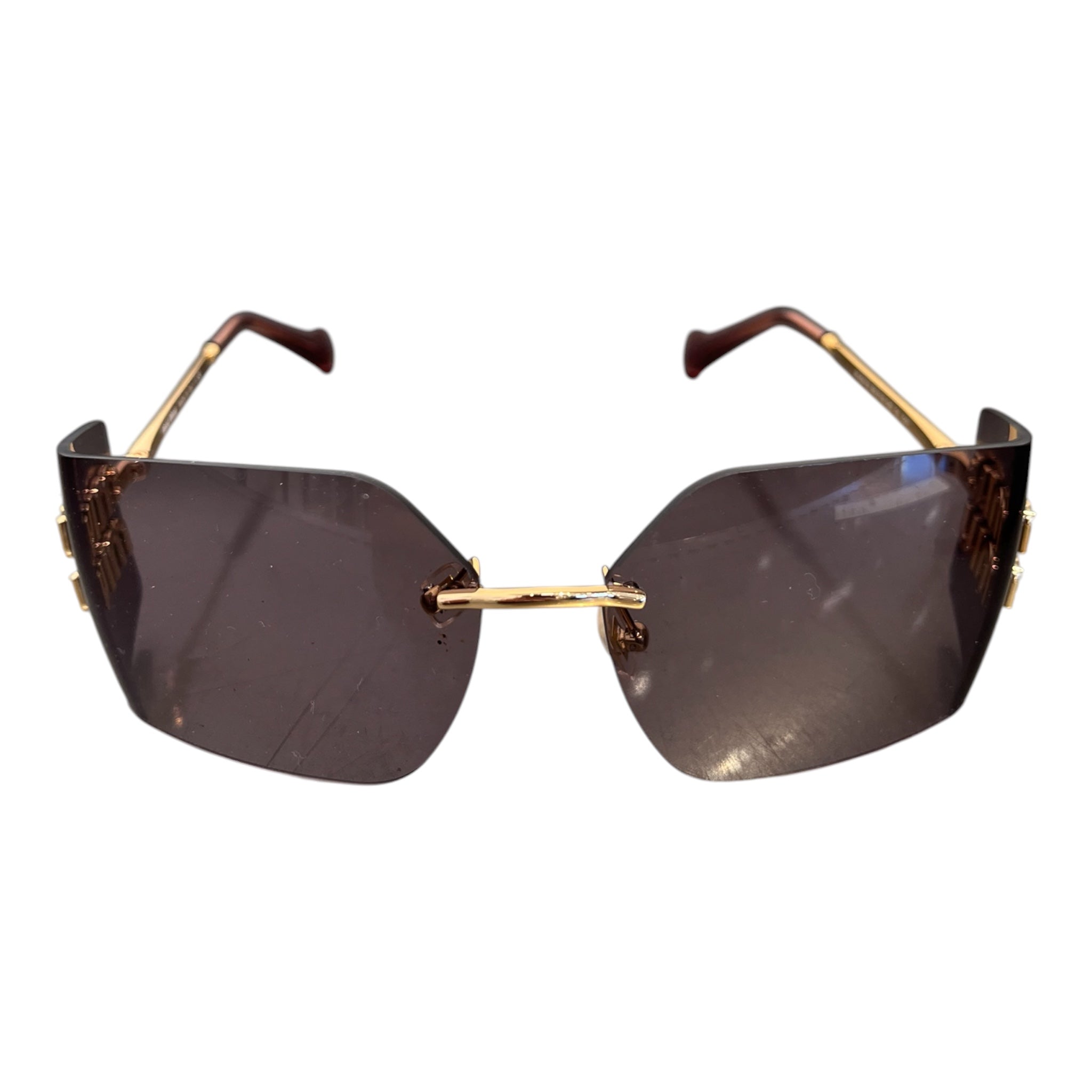 MIU MIU/Sunglasses/Celluloid/PPL/L's/MU 54YS Rimless view 1