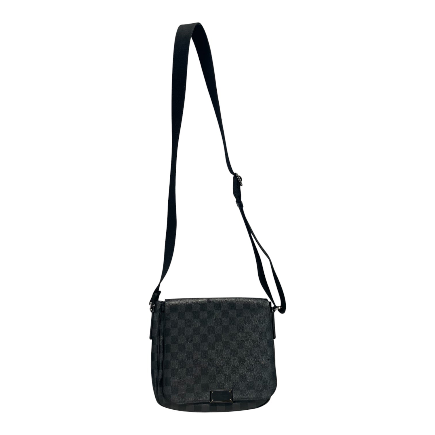 LOUIS VUITTON/Cross Body Bag/Monogram/Leather/BLK/DISTRICT LEATHER BAG view 1