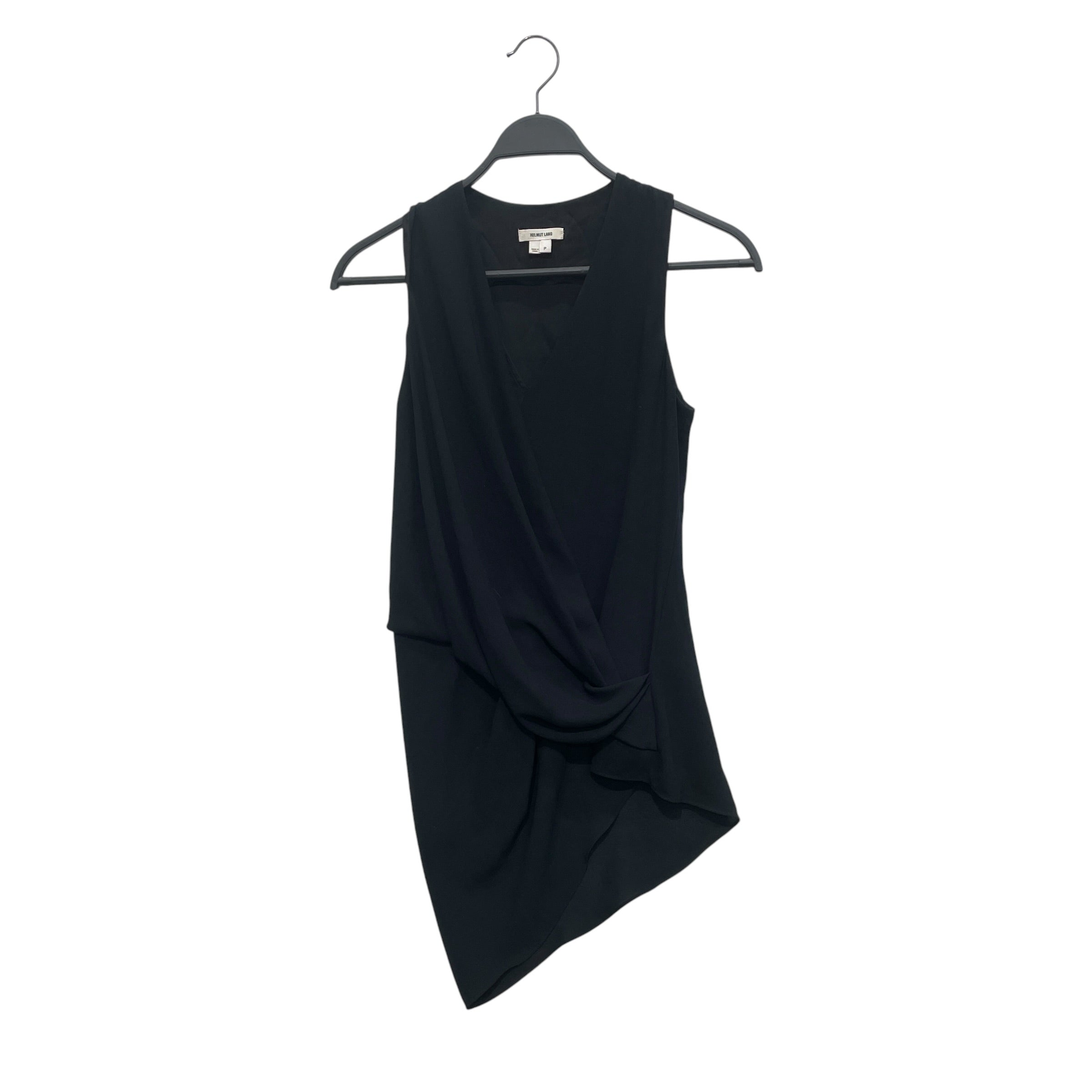 Helmut Lang/SL Dress/OS/Polyester/BLK/ASYMMETRIC DRESS