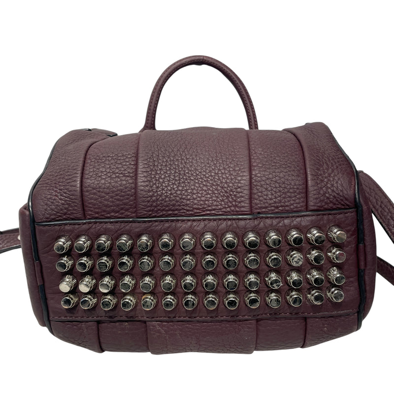 Alexander Wang/Cross Body Bag/Leather/PPL/ROCCO PLUM/SILVER HARDWARE