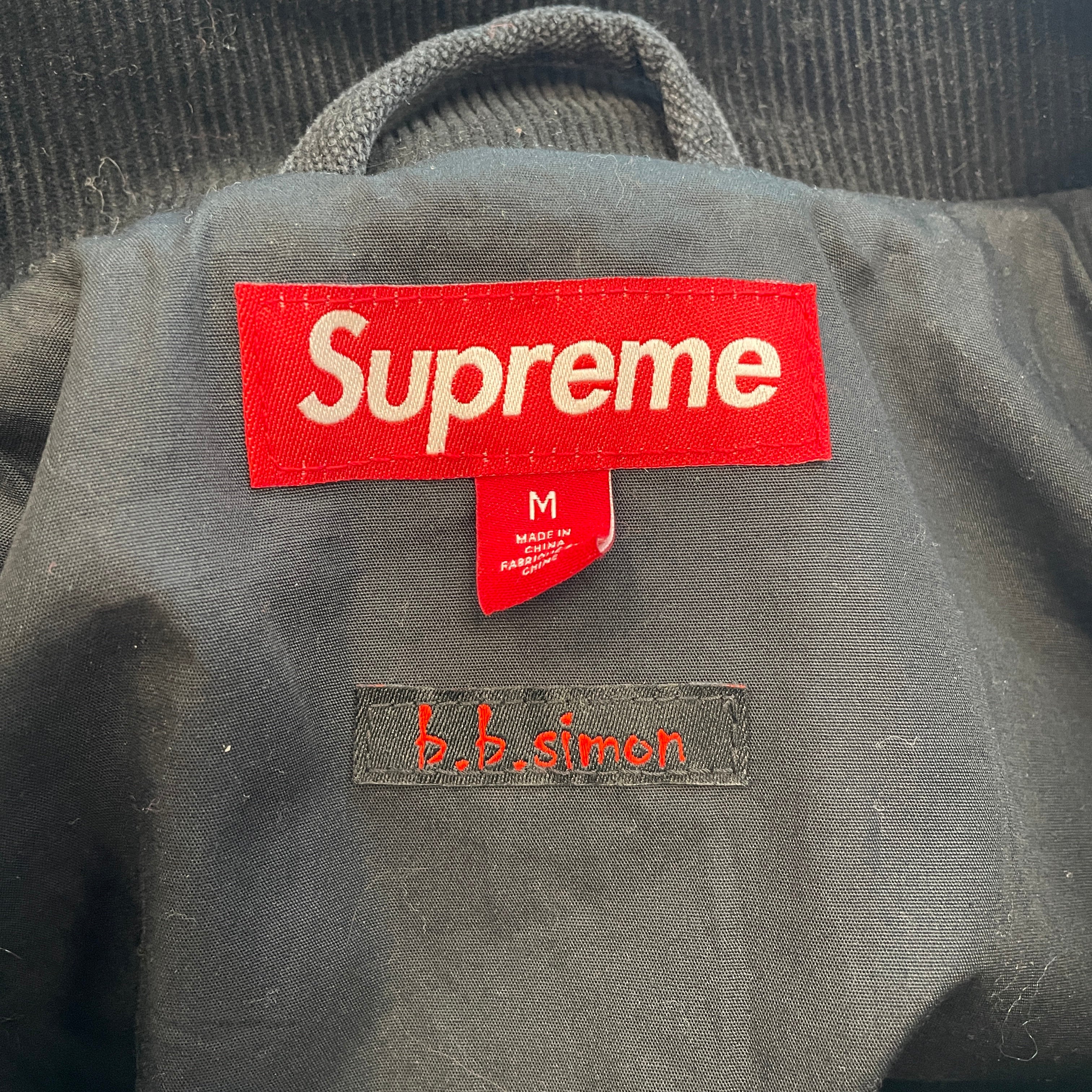 Supreme/b.b.simon/Jacket/M/Cotton/BLK/Polka Dot/QUILTED STUDDED WORK JACKET view 3