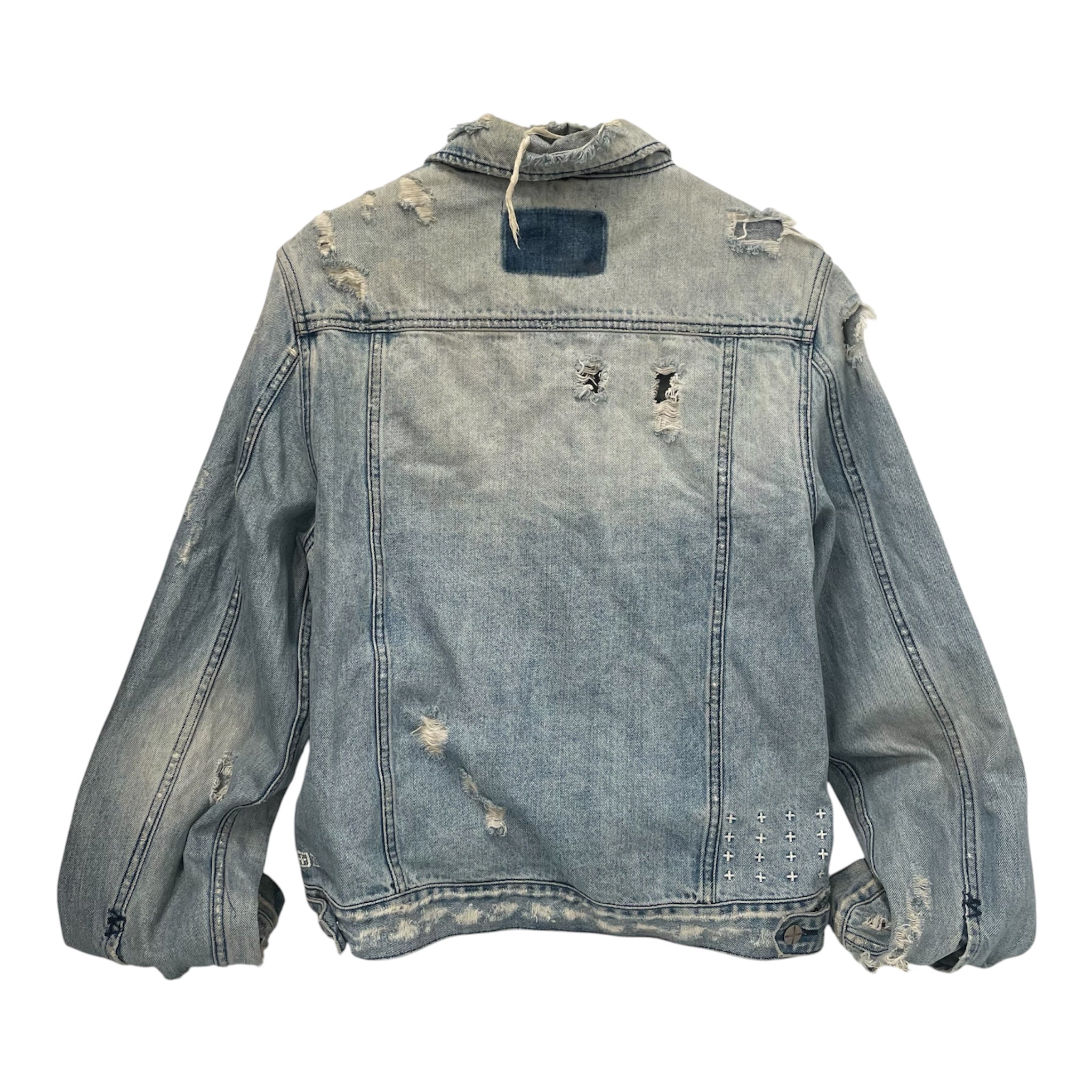 ksubi/Denim Jkt/L/Denim/BLU/distressed view 2