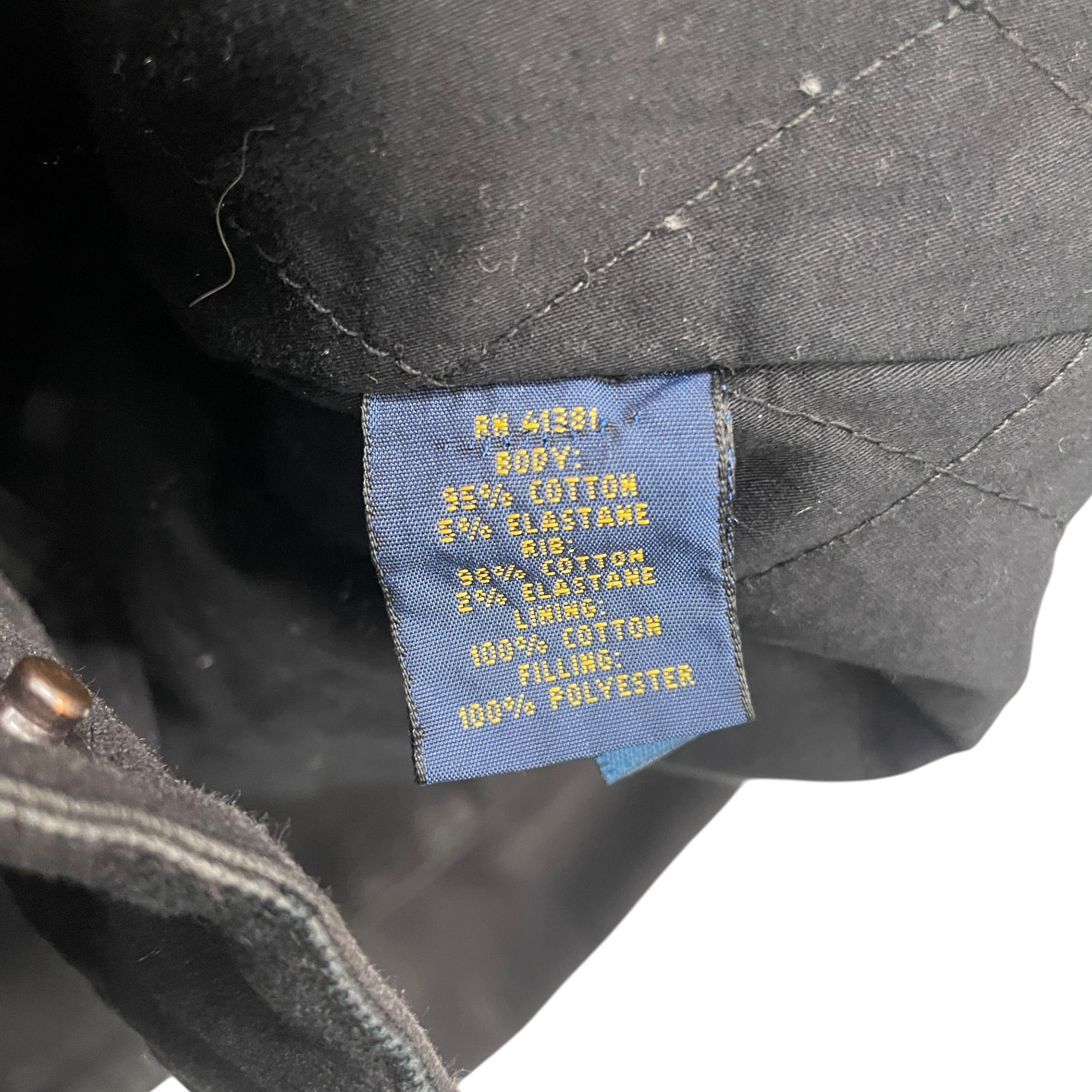 POLO RALPH LAUREN/Riders Jkt (S)/M/Cotton/BLK/WAXED MOTO JACKET view 4