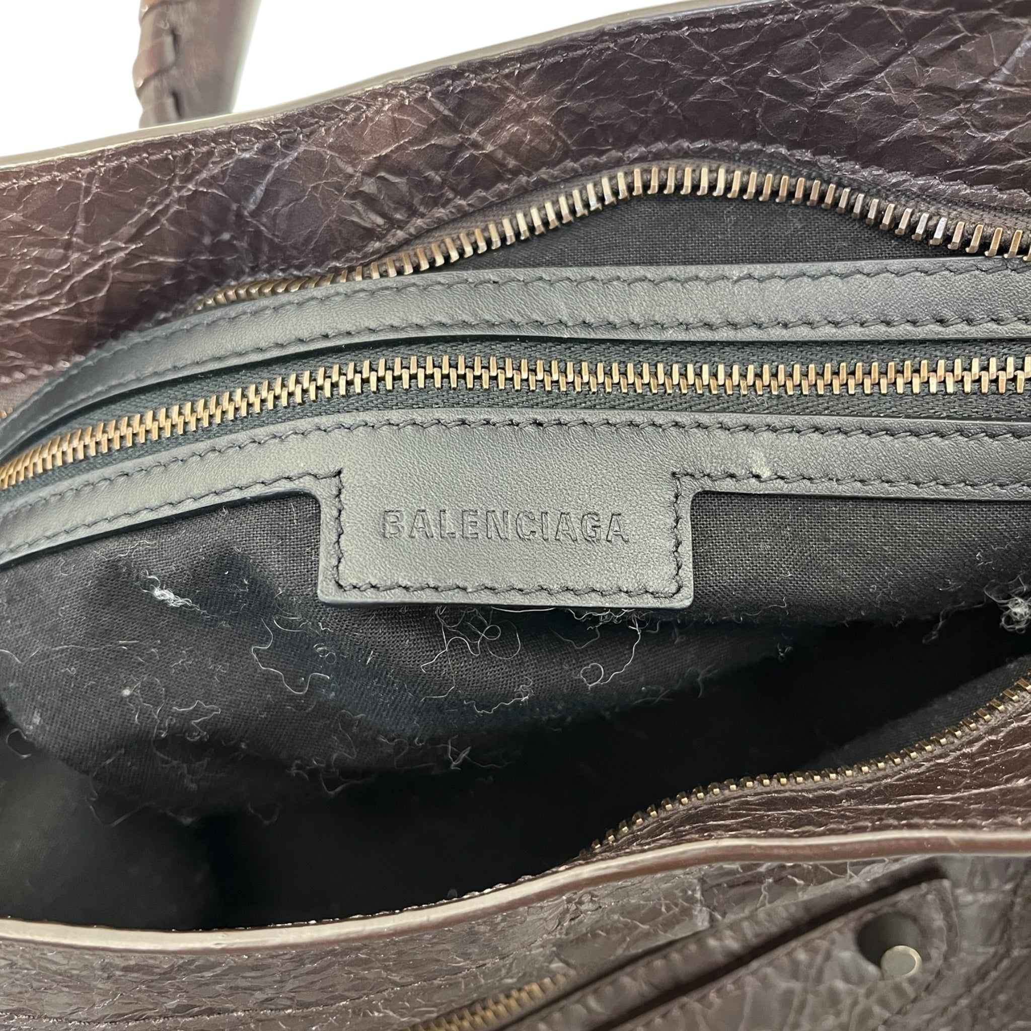 BALENCIAGA/Hand Bag/Leather/PPL/city bag view 6
