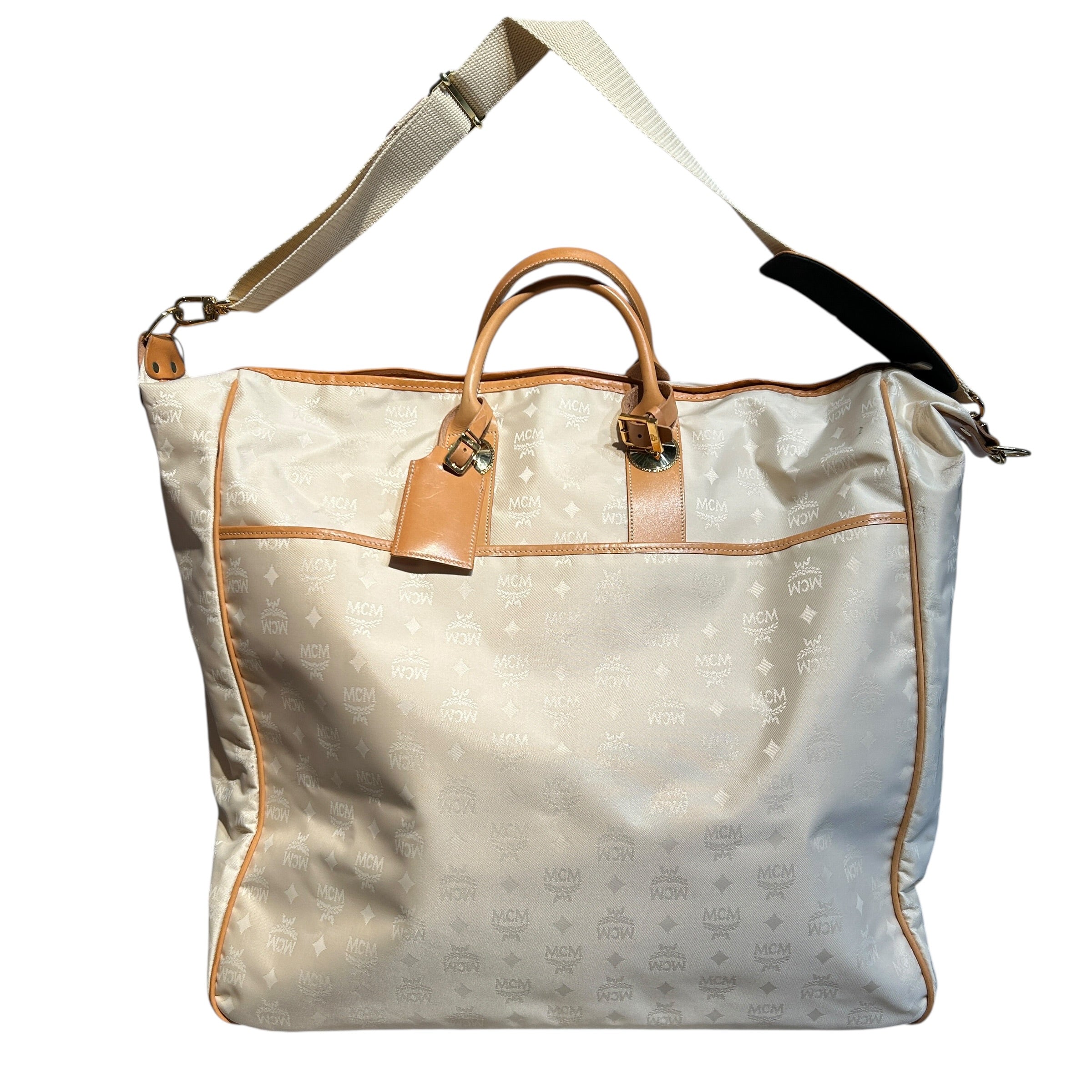 MCM/Luggage/Monogram/Nylon/CRM/Canvas Monogram Travel Bag view 1