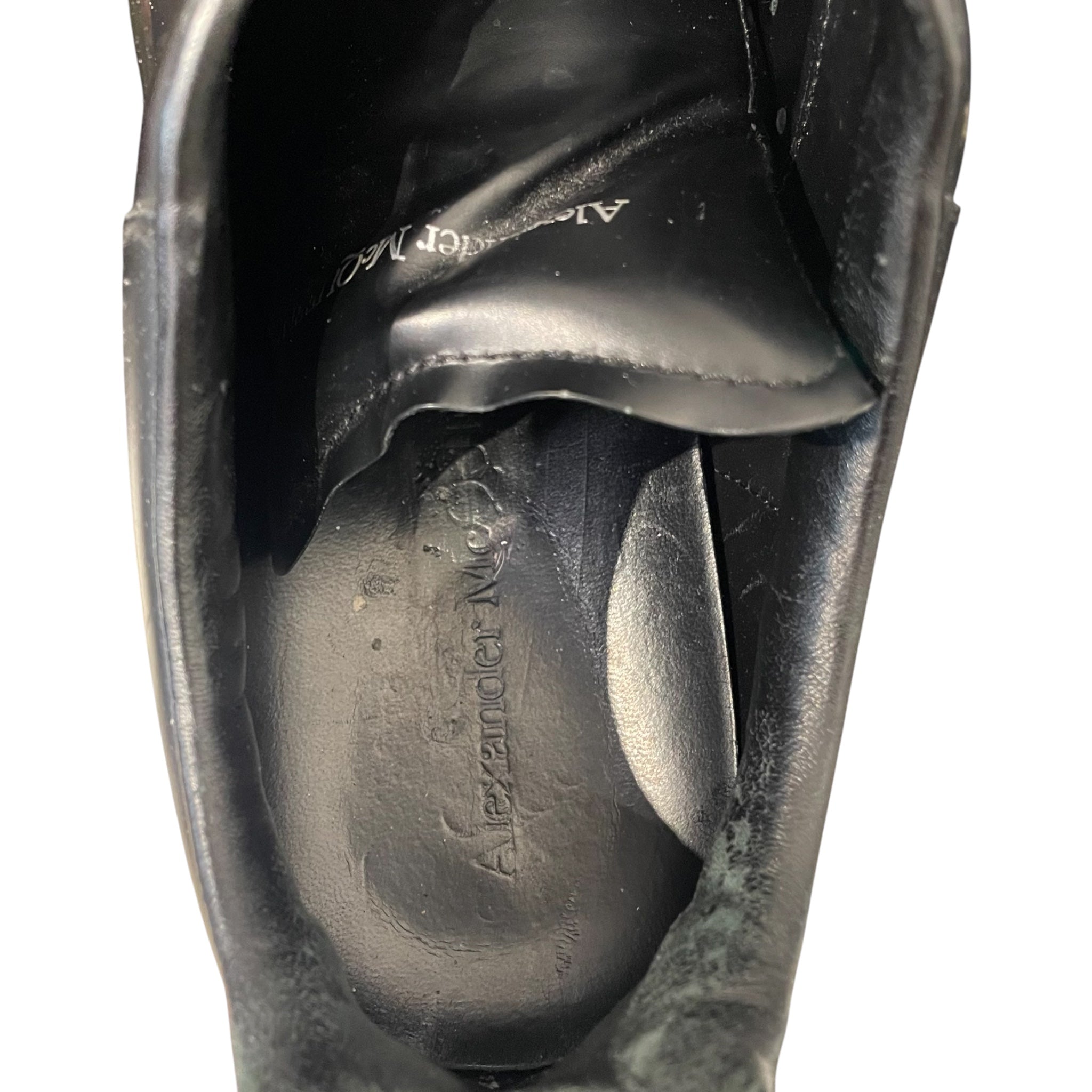 Alexander McQueen/Low-Sneakers/EU 41/Leather/BLK/OVERSIZED SNEAK TRANSLUCENT view 3