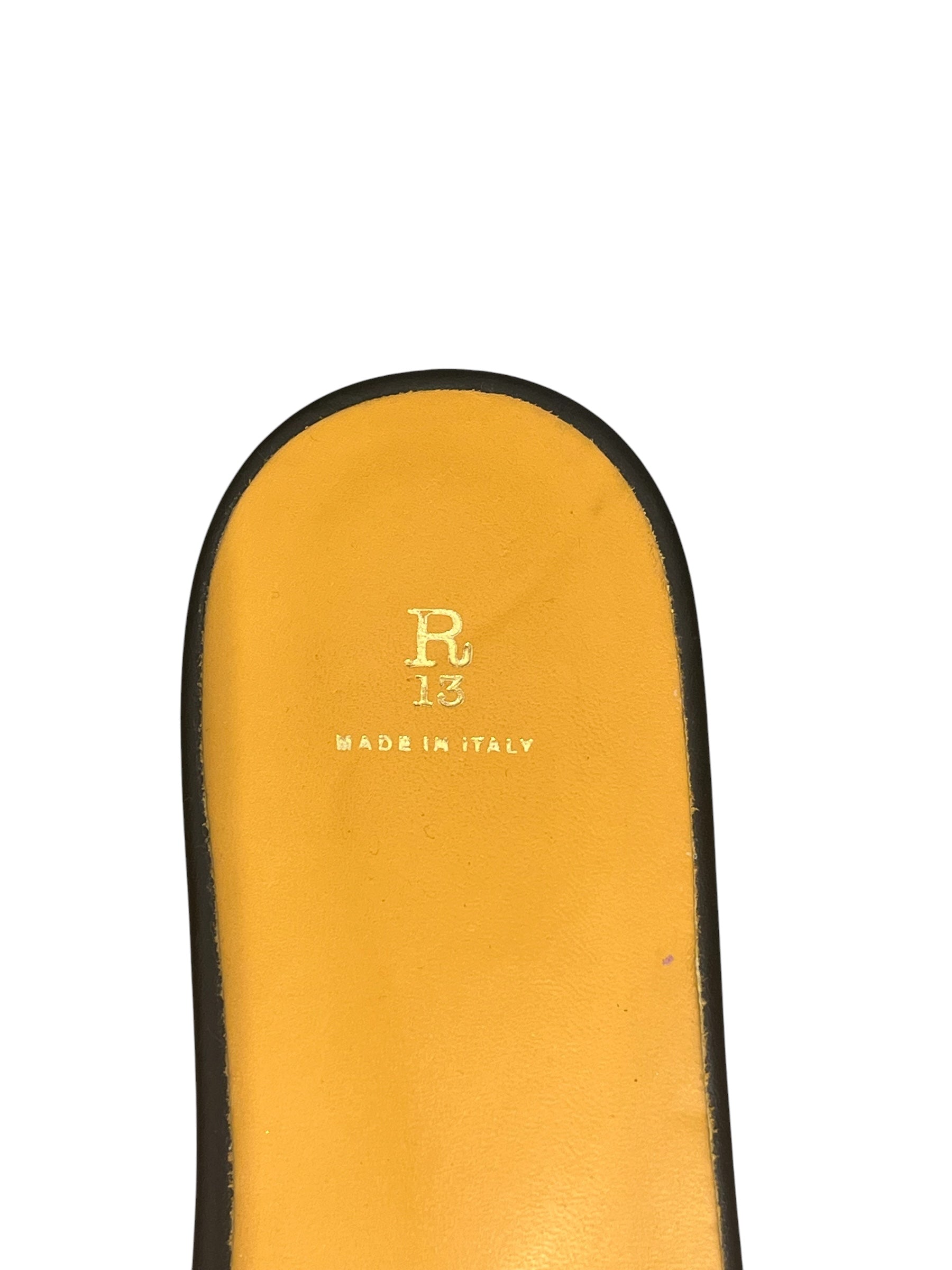 R13/Sandals/EU 39/Leather/BLK/sid harnes slides view 8