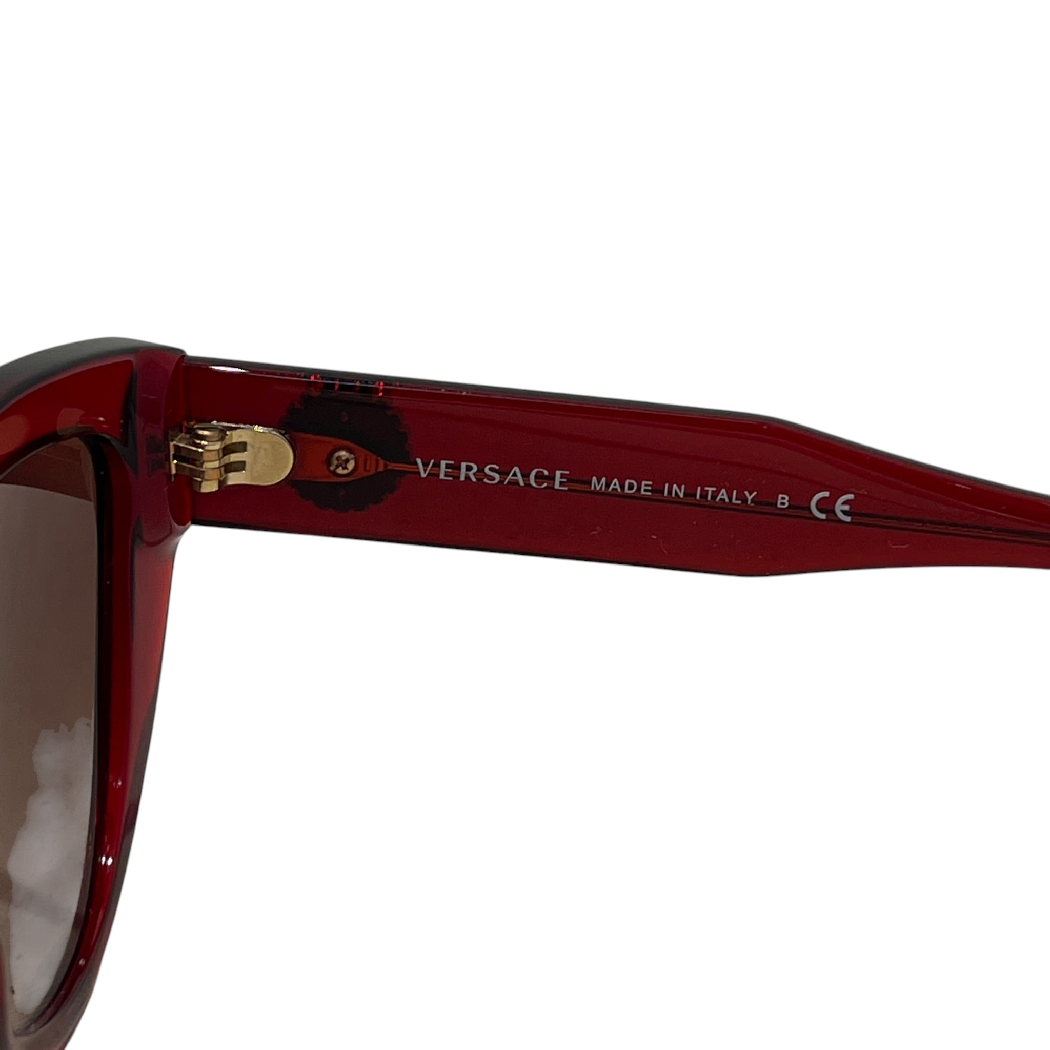 VERSACE/Sunglasses/Plastic/RED/L's/cat-eye medusa gold 4381-B view 4