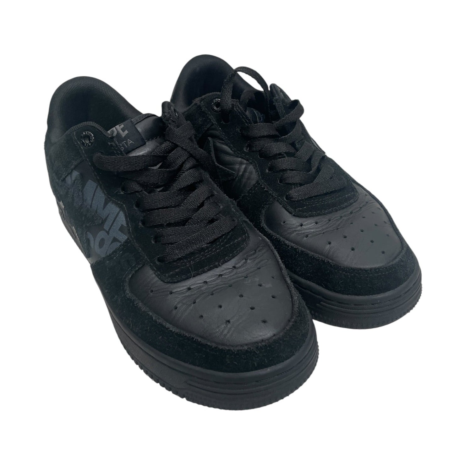 BAPE STA!/Low-Sneakers/US 8.5/Nylon/BLK/COMMEDESGARCON view 1