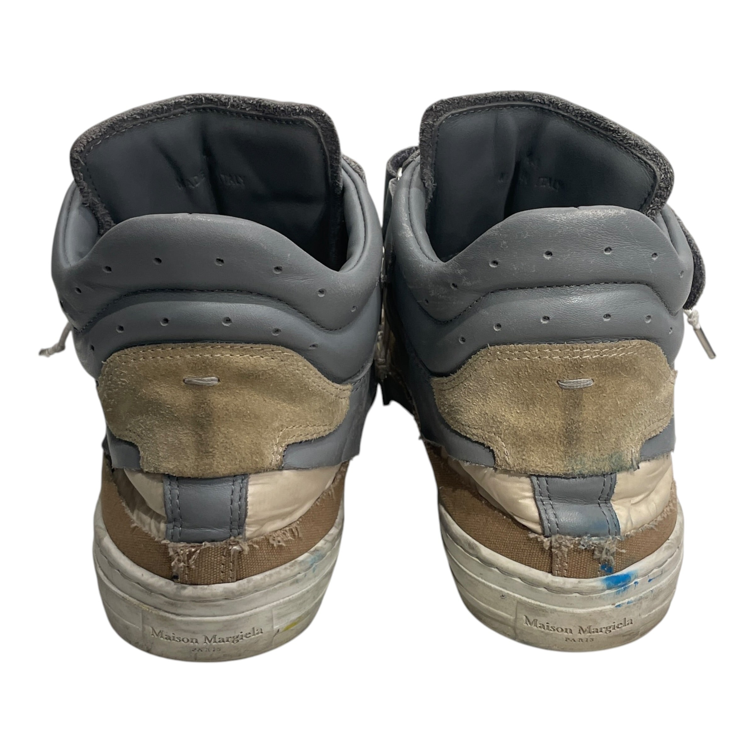 Maison Margiela/Hi-Sneakers/EU 44/Leather/CML/GREY LEATHER view 3