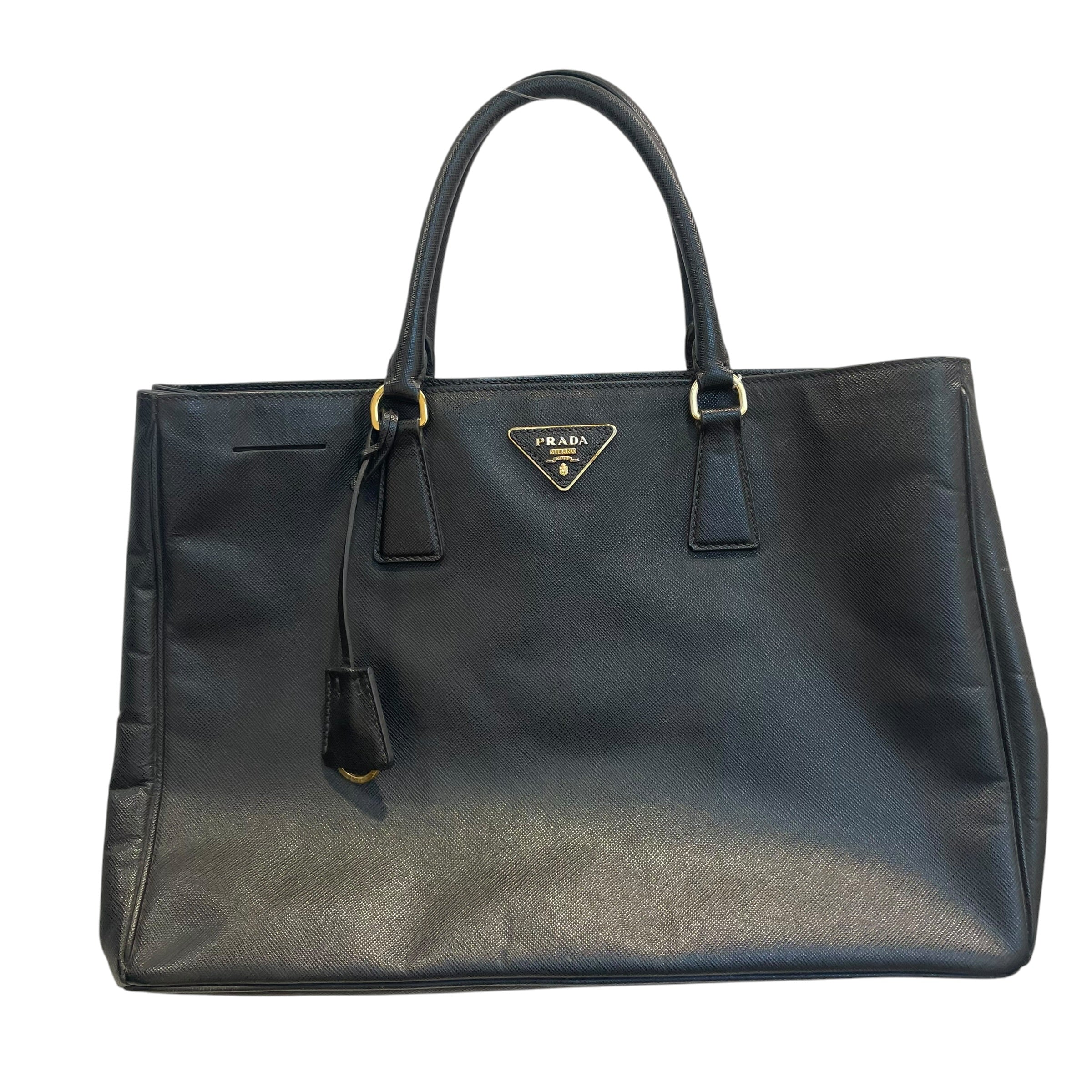 PRADA/Hand Bag/BLK/galleria/saffiano leather view 1