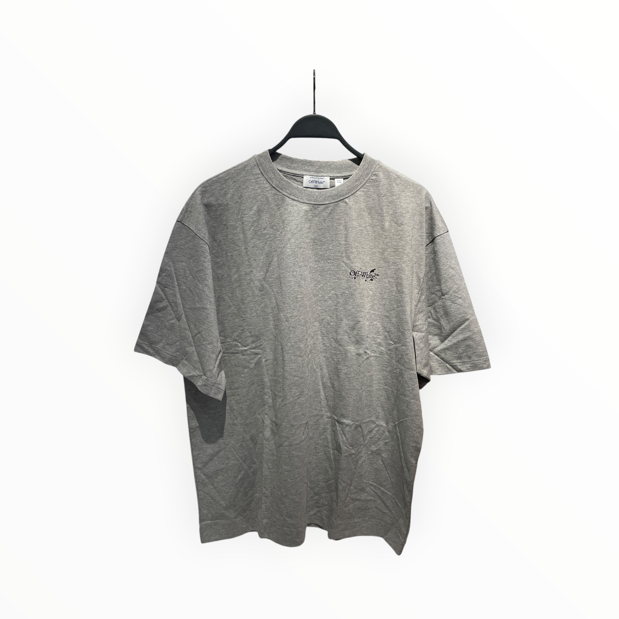 OFF-WHITE/T-Shirt/L/Cotton/GRY/SPLATTER view 1