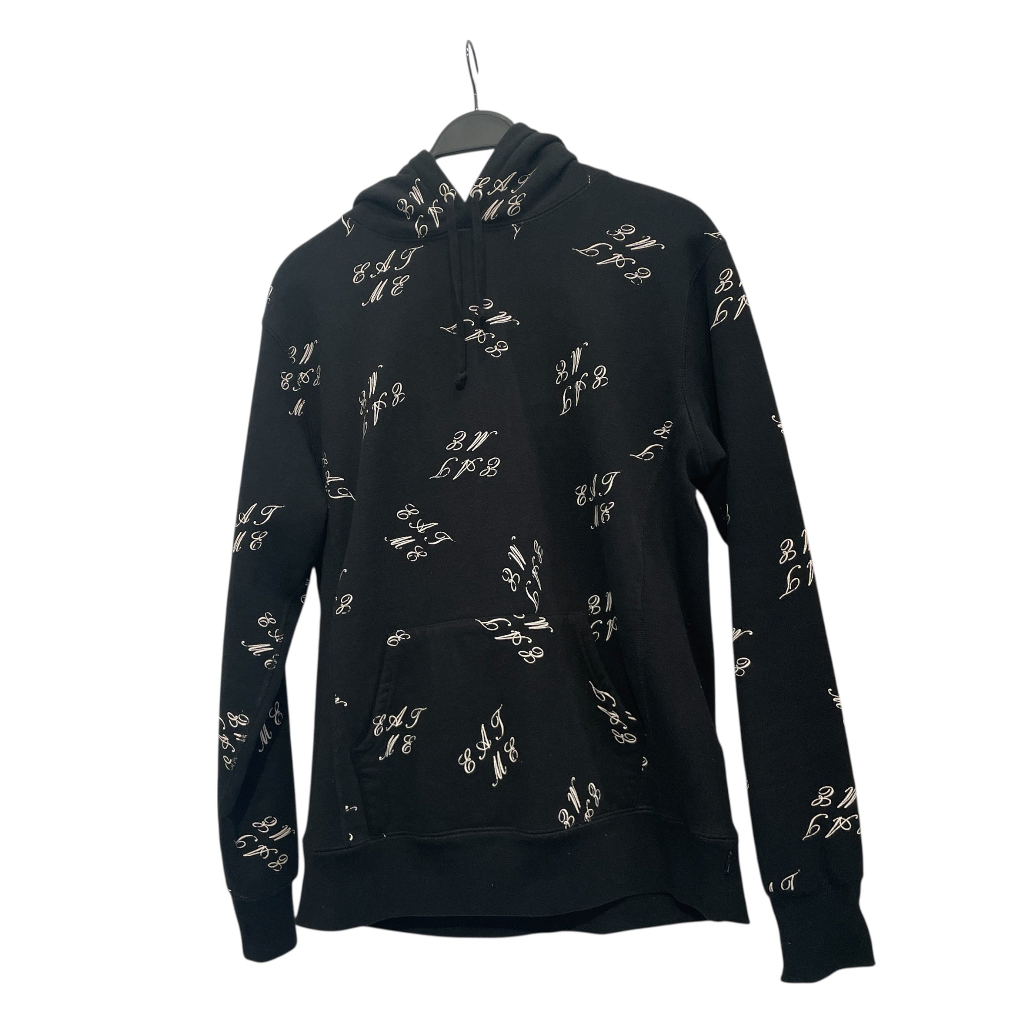 Supreme/Hoodie/L/All Over Print/Cotton/BLK/EAT ME view 1