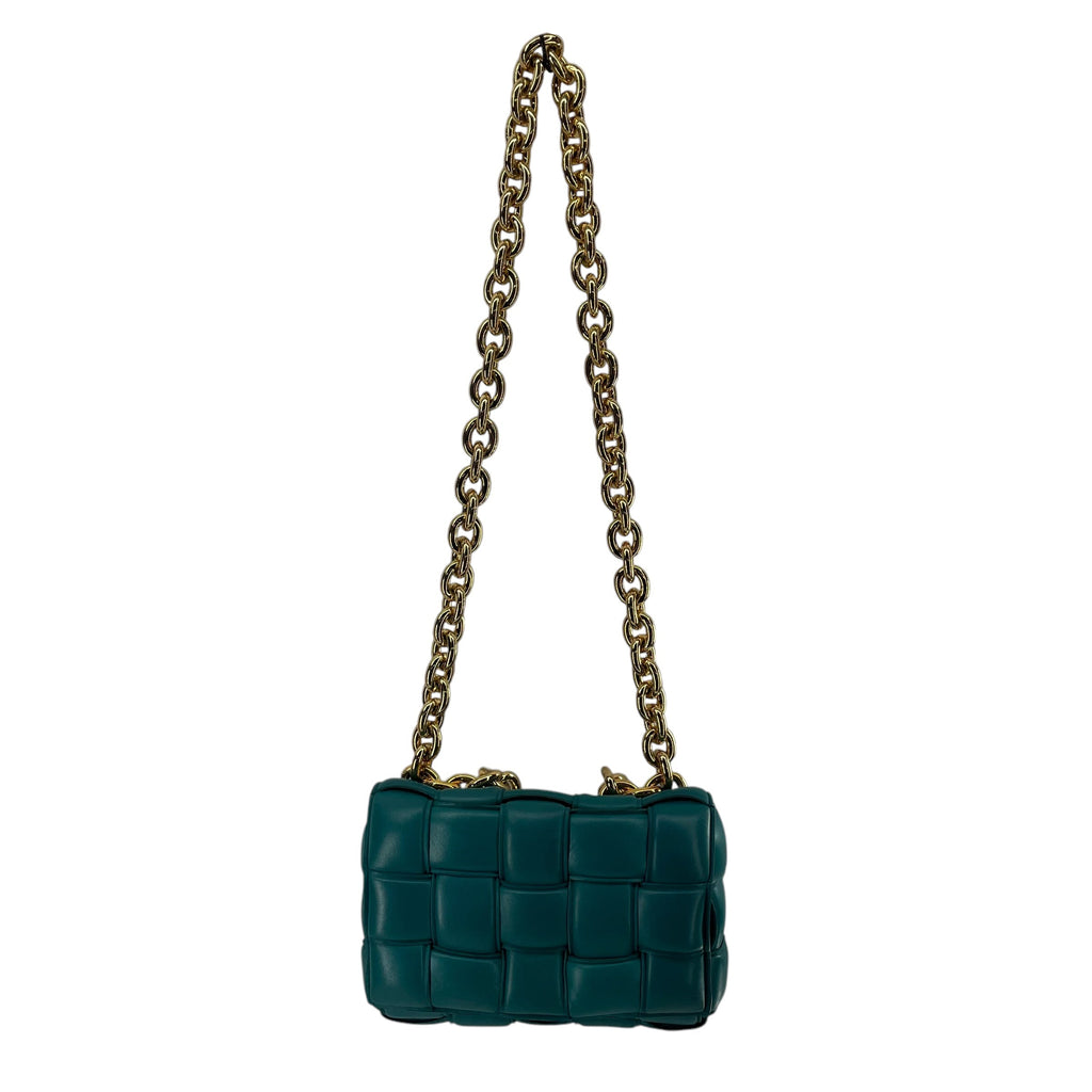 BOTTEGA VENETA/Bag/Leather/GRN/INTRECCIATO PADDED CASSETTE