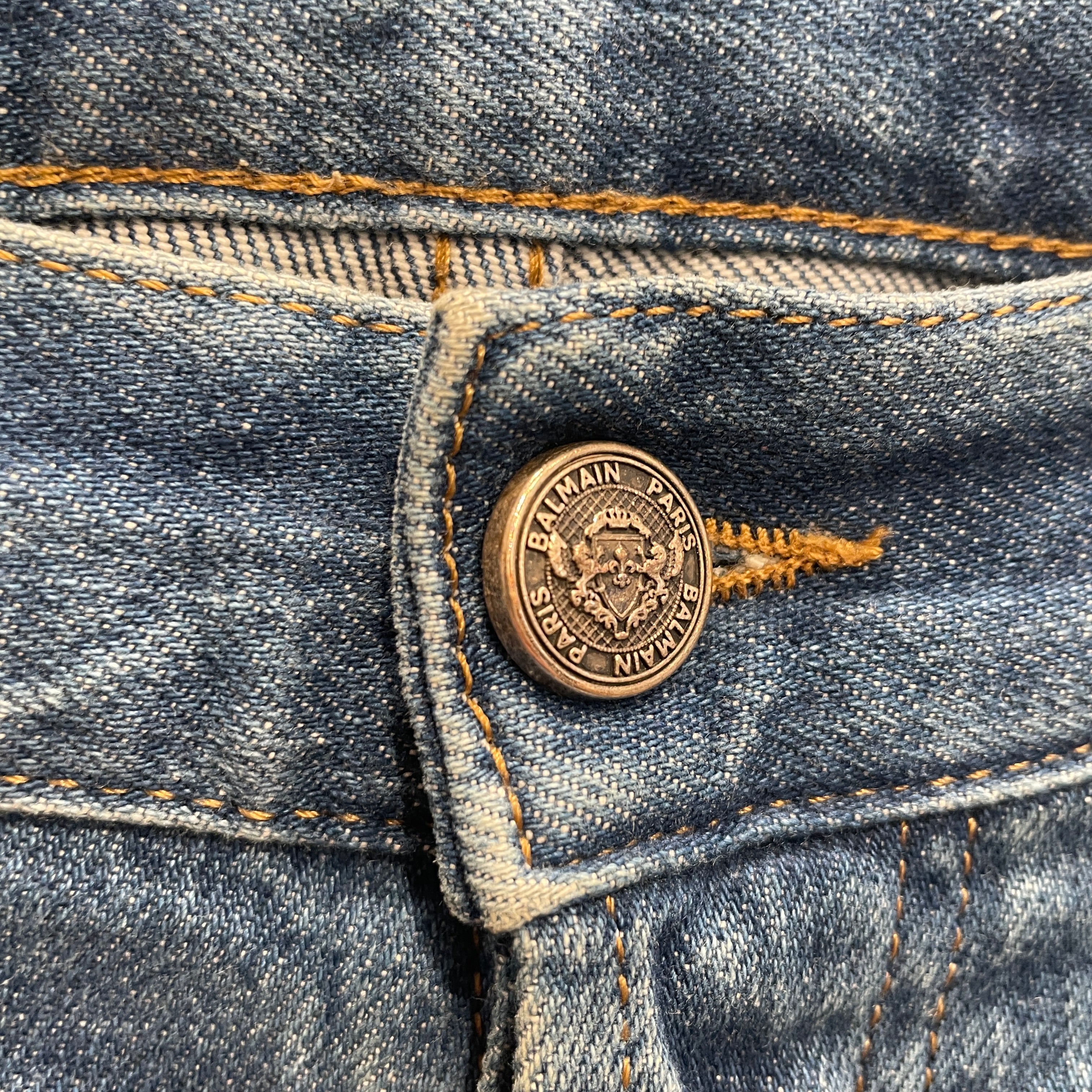 BALMAIN/Skinny Pants/32/Denim/IDG/CLASSIC BIKER view 5