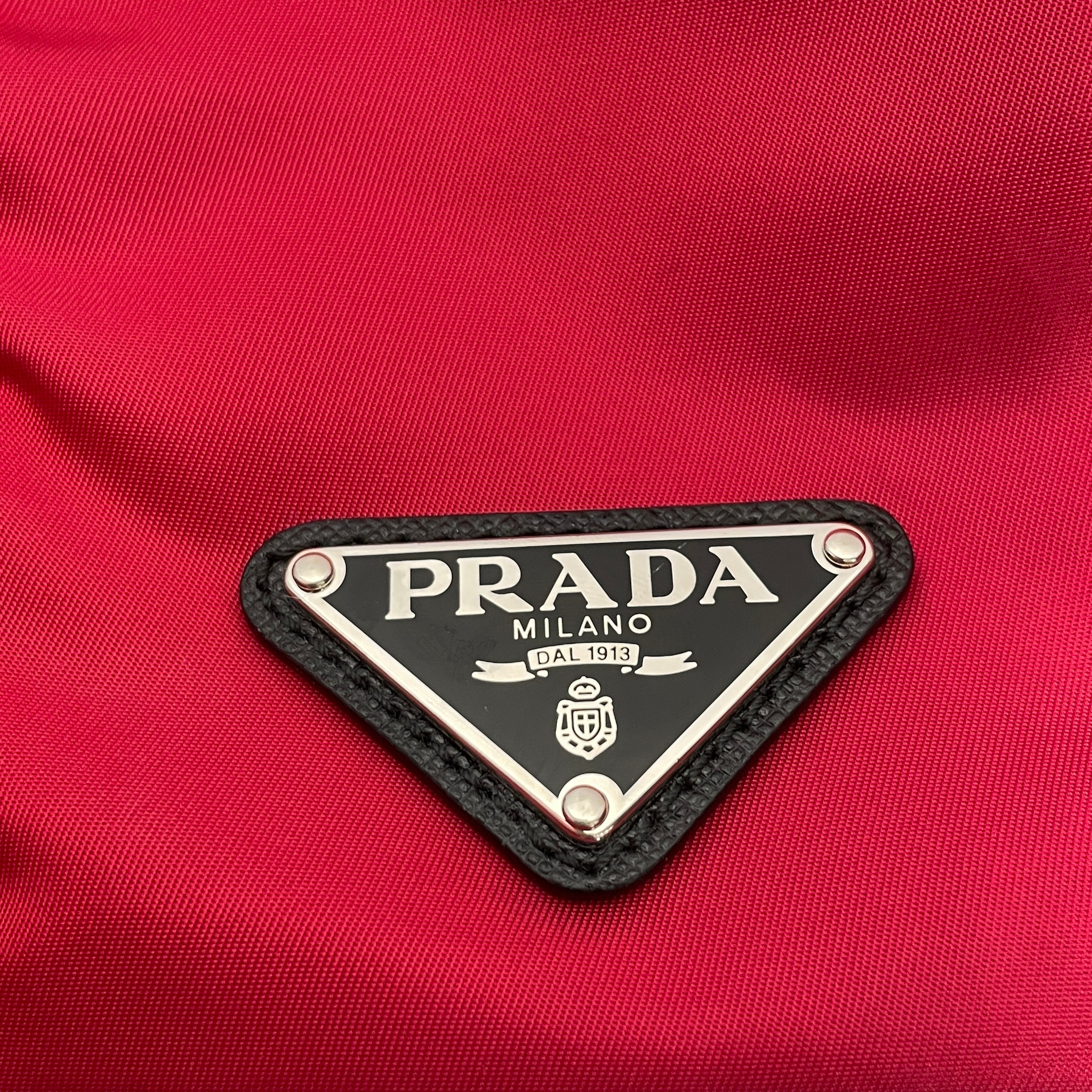 PRADA/Backpack/Nylon/RED/studded backpack view 5
