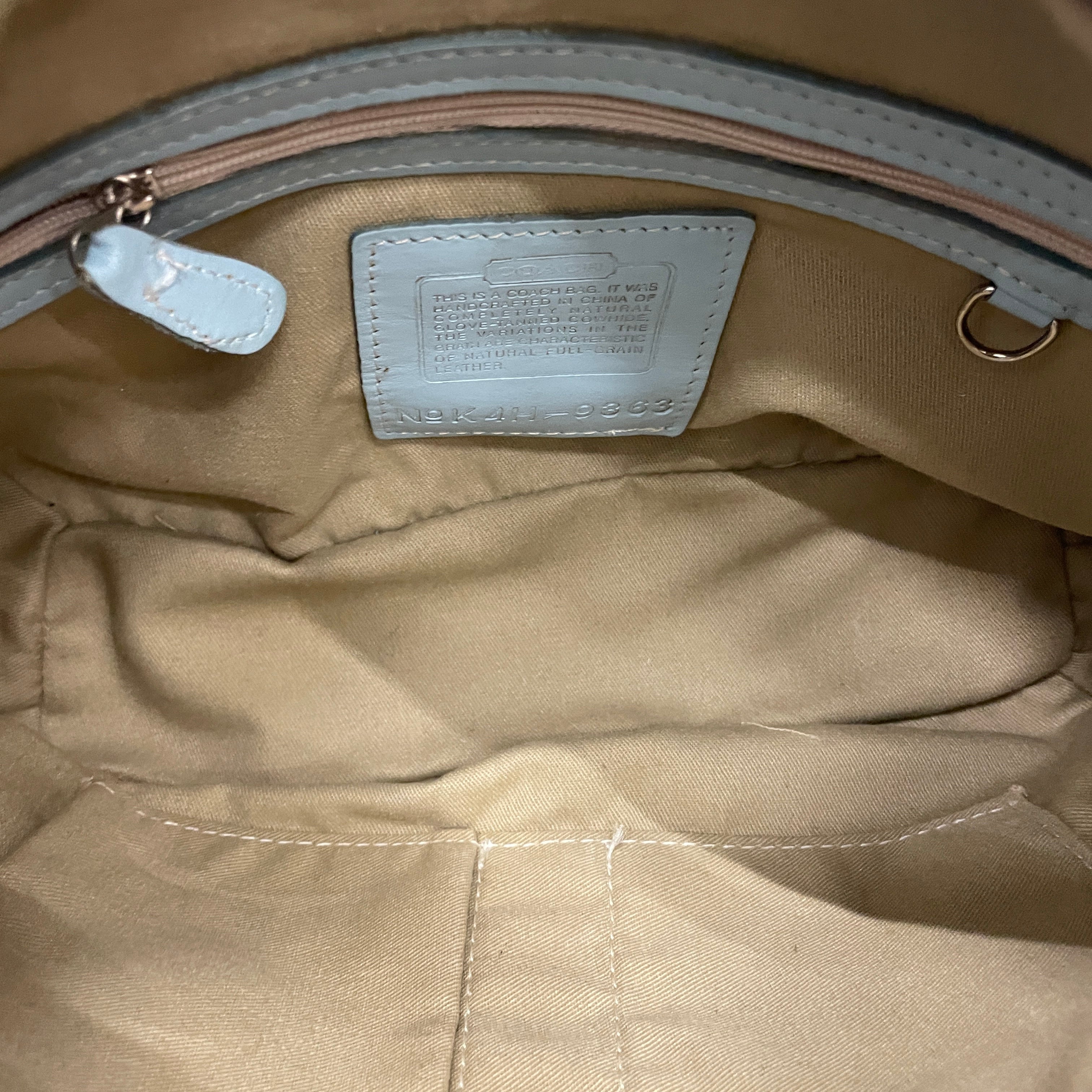 COACH/Bag/All Over Print/BLU/Blue Signature Hobo view 3