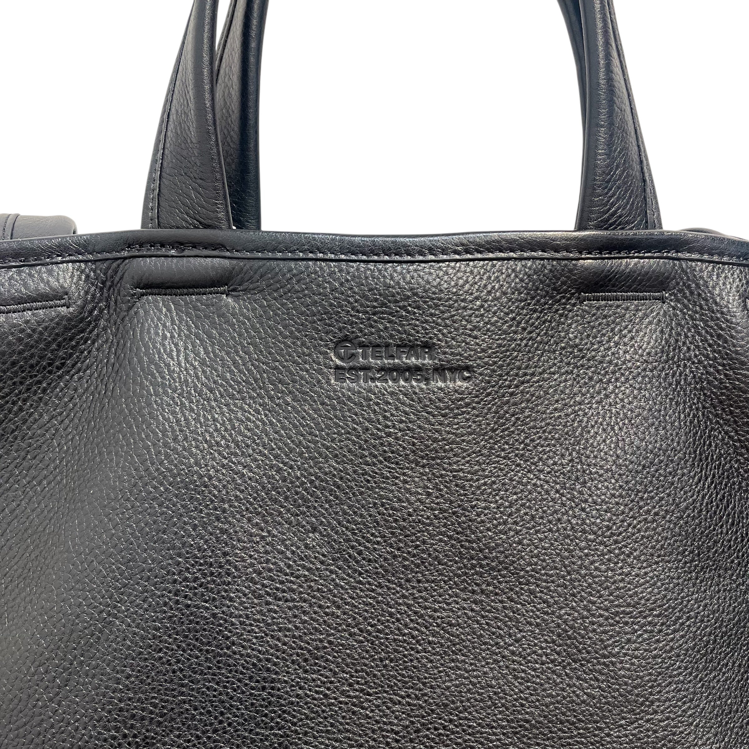 Telfar/Wilsons Leather/Tote Bag/Leather/BLK/PEBBLE LTHR LARGE TOTE-W/TAGS view 3