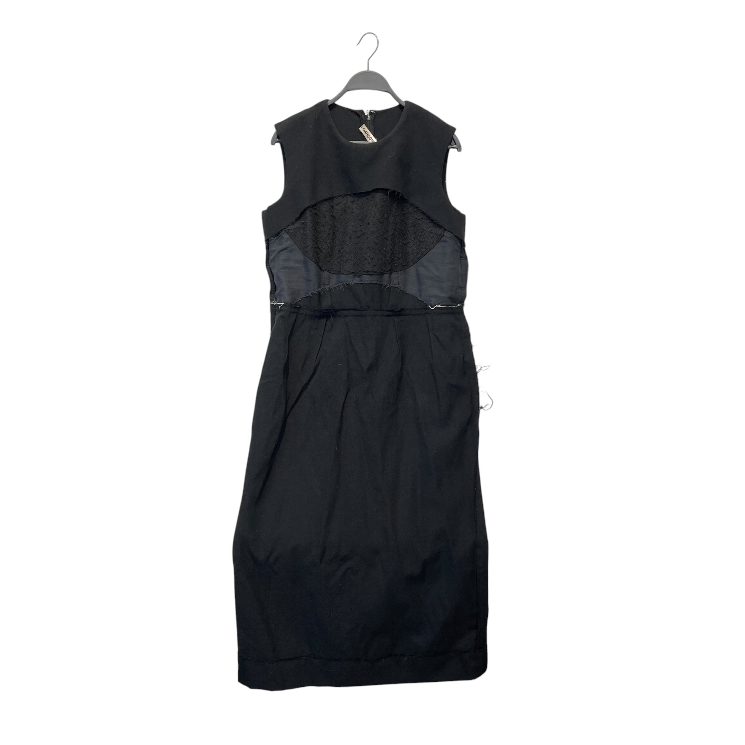 COMME des GARCONS/SL Dress/L/Wool/BLK/INSIDE OUT CONSTRUCTION view 1