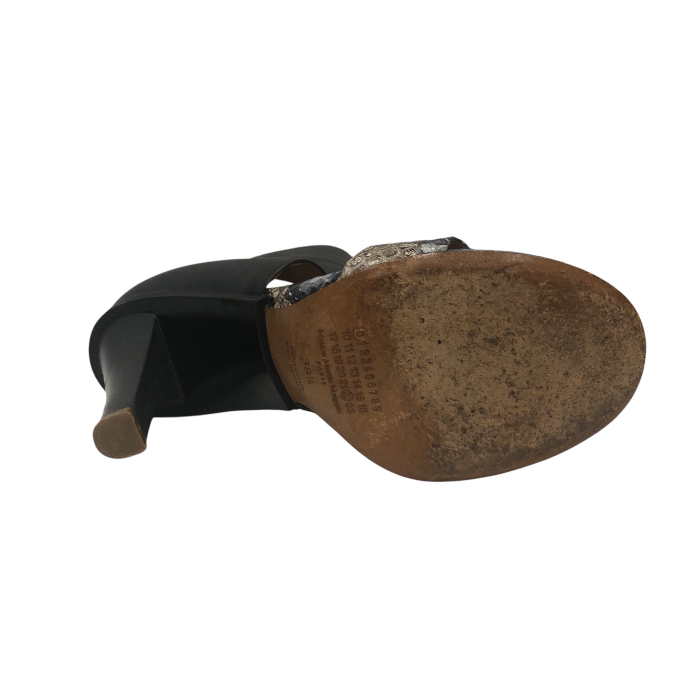Maison Margiela/Heels/US 9/Animal Pattern/Leather/GRY/Gray Upper/Snakeskin Toe view 5
