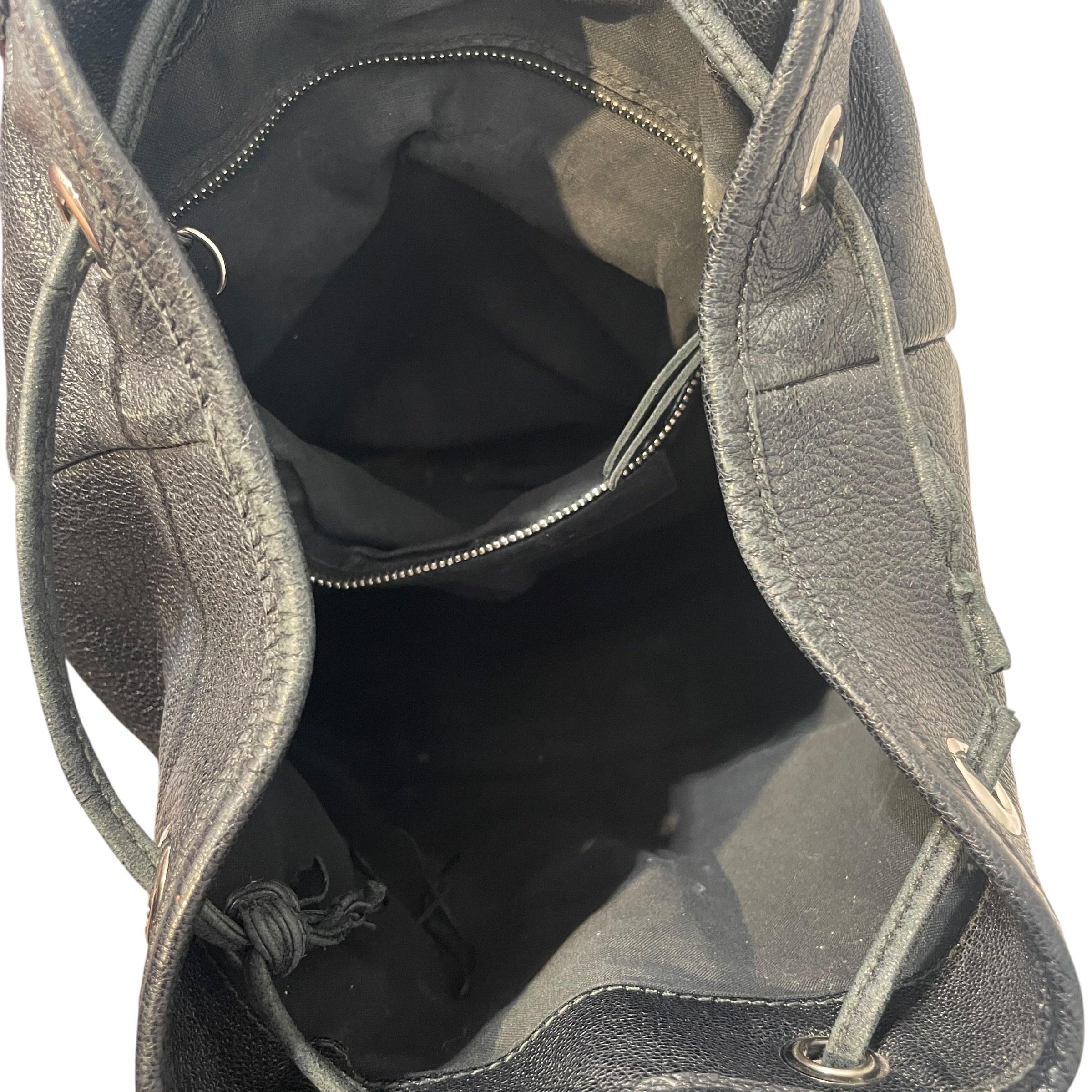 BALENCIAGA/Backpack/Leather/BLK/Motocross City Backpack view 4