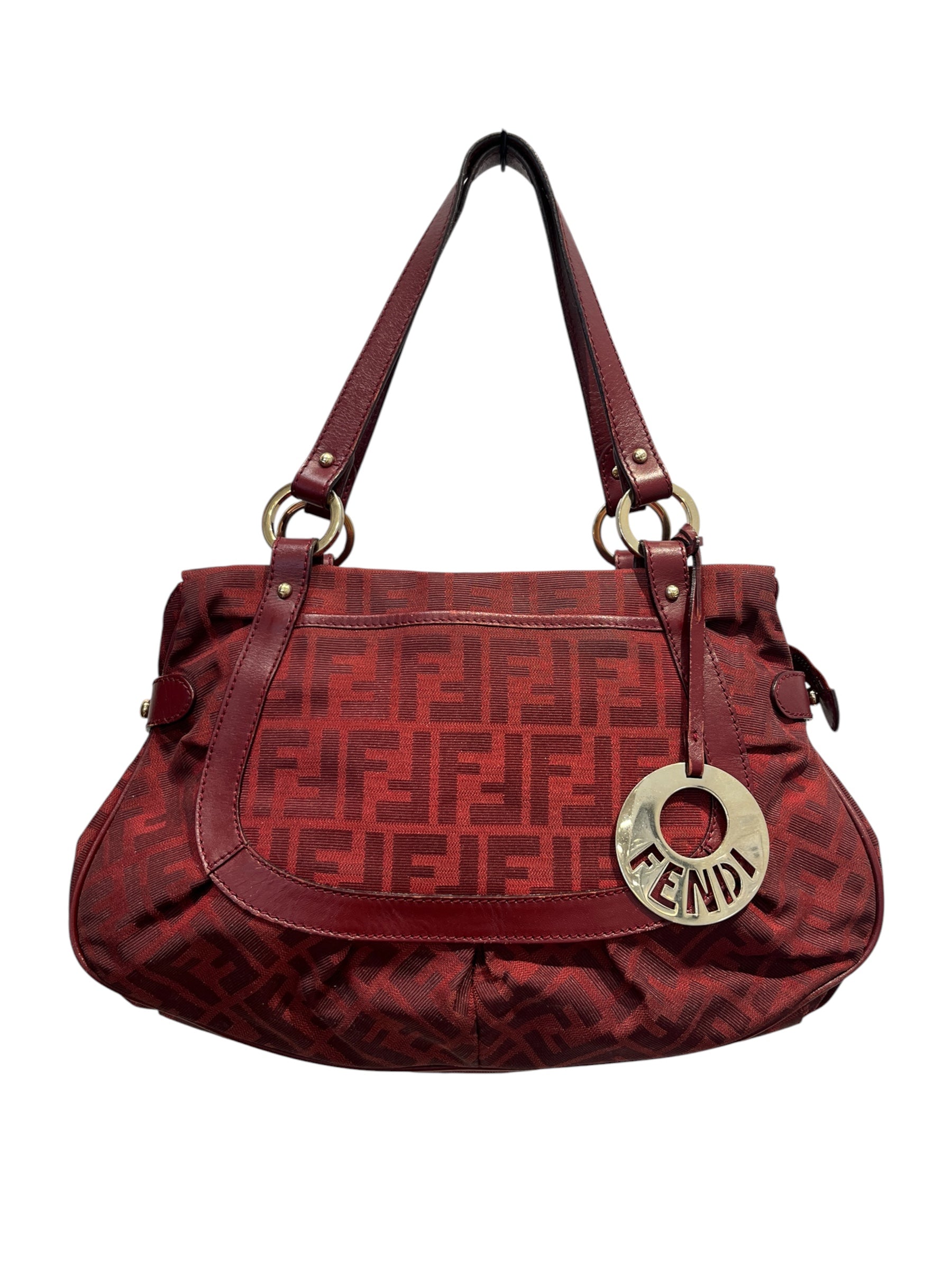 FENDI/Hand Bag/All Over Print/Polyester/RED/8BR628-DUD view 1