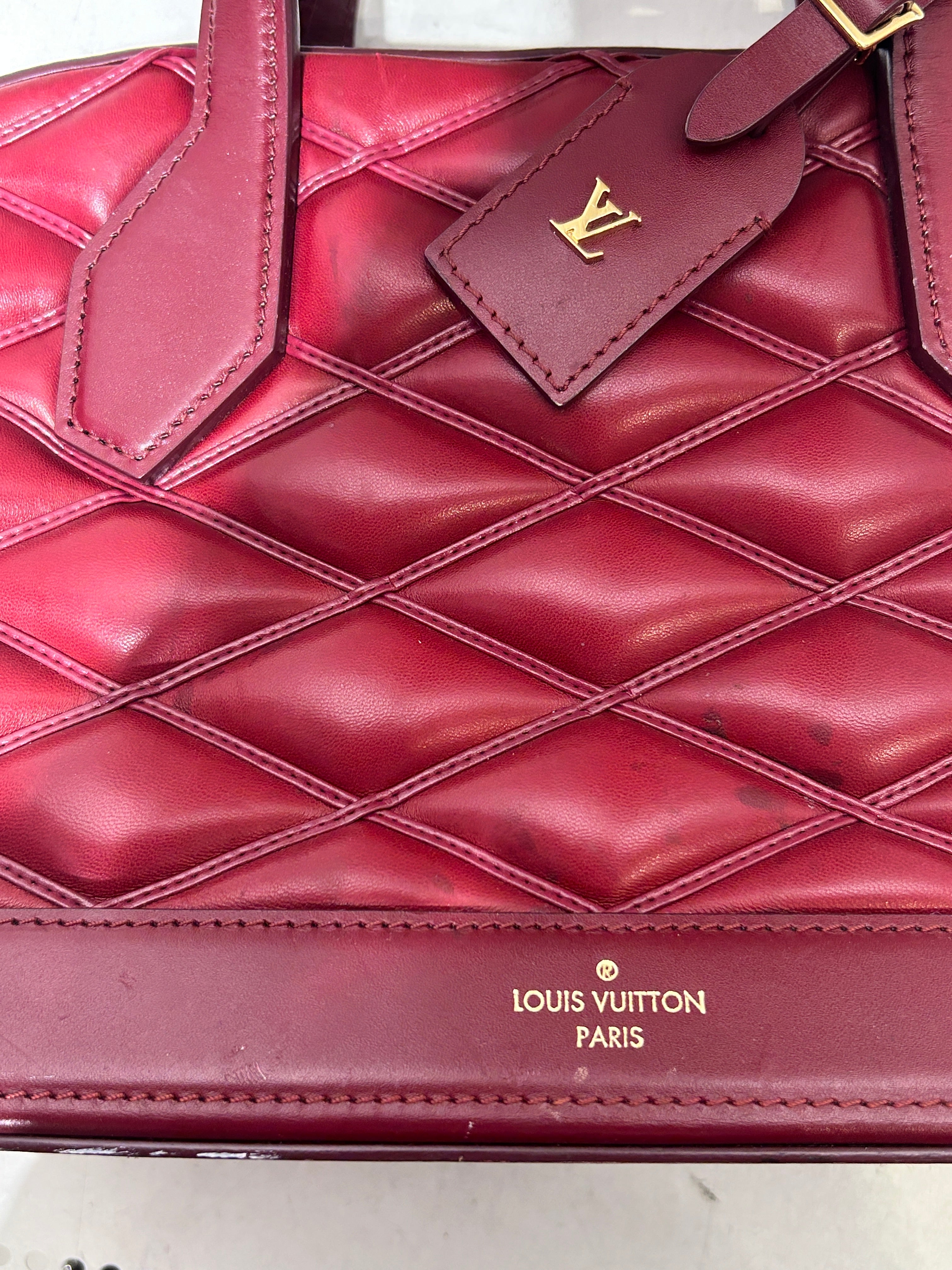 LOUIS VUITTON/Hand Bag/Leather/BRD/DIAMOND QUILTED view 8