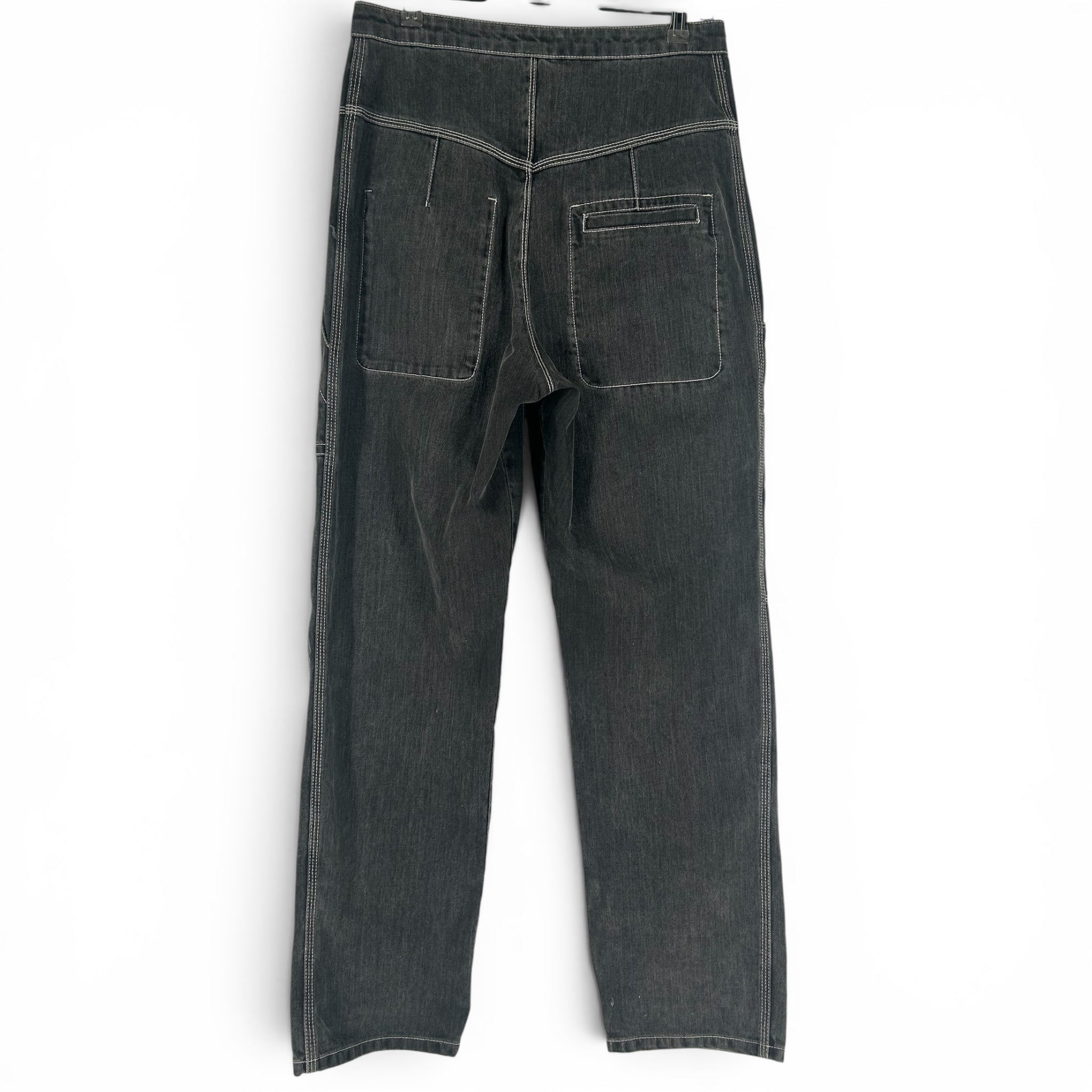 ISABEL MARANT ETOILE/Straight Pants/38/Denim/GRY/FRONT ZIPC CARGO view 2
