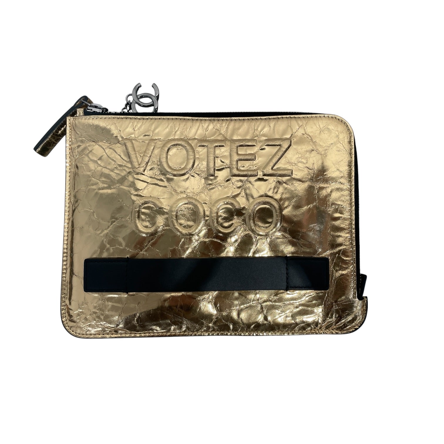 CHANEL/Clutch Bag/Leather/GLD/VOTEZ COCO Gold Clutch view 1