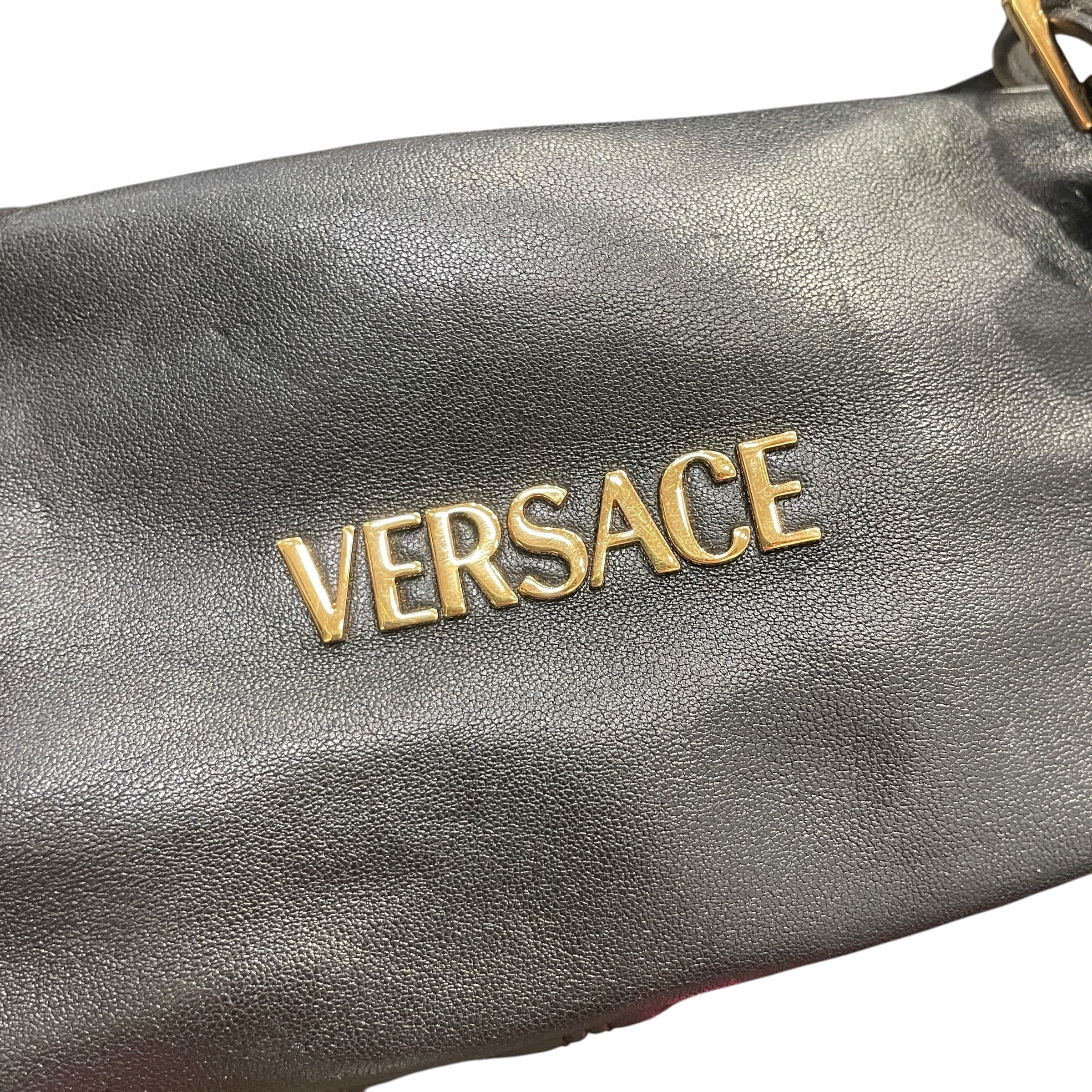 VERSACE/Hand Bag/Leather/BLK/BAGETTE BAG GOLD HARDWARE view 5