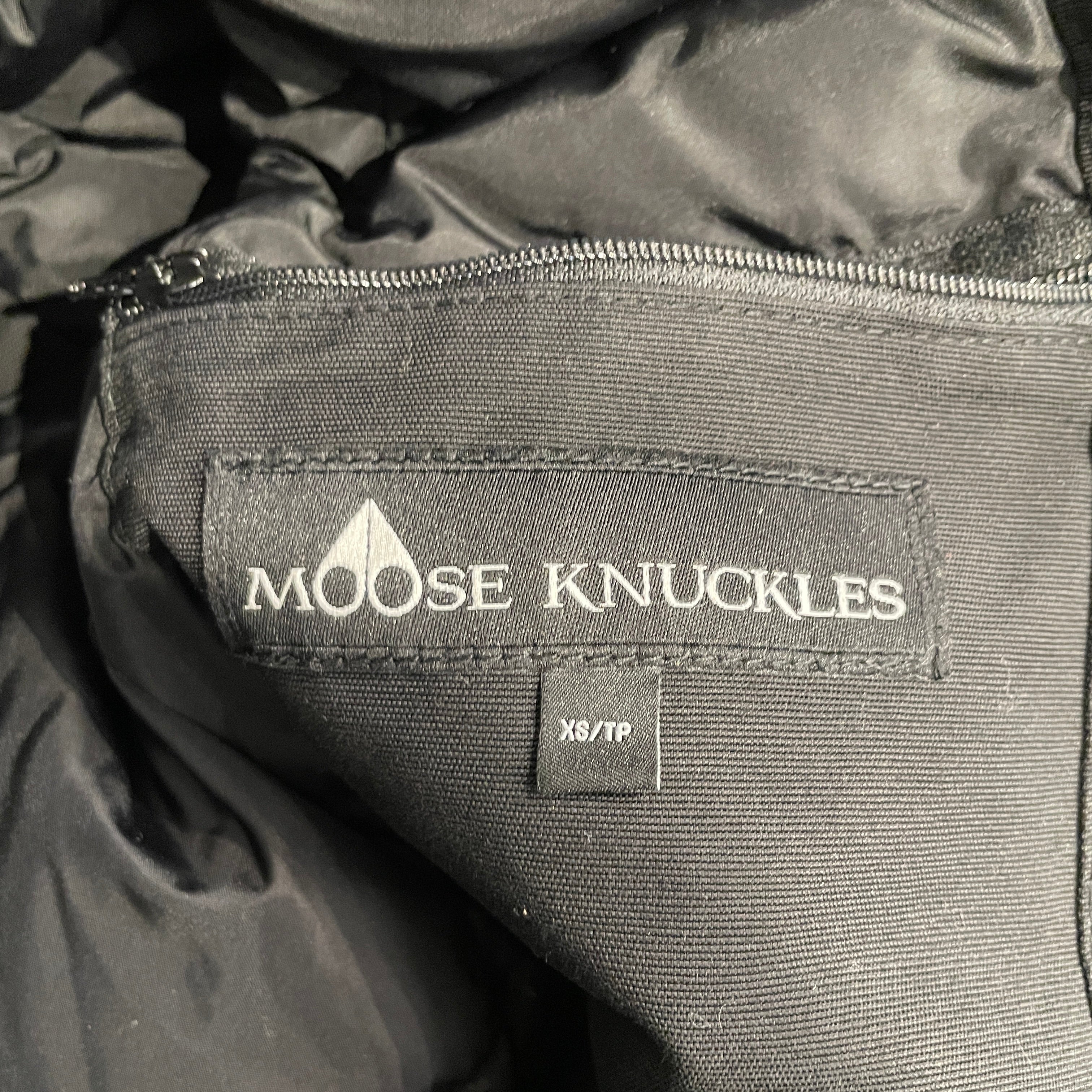 MOOSE KNUCKLES/Peacoat/XS/Cotton/BLK/FUR POM POM LONG COAT view 4