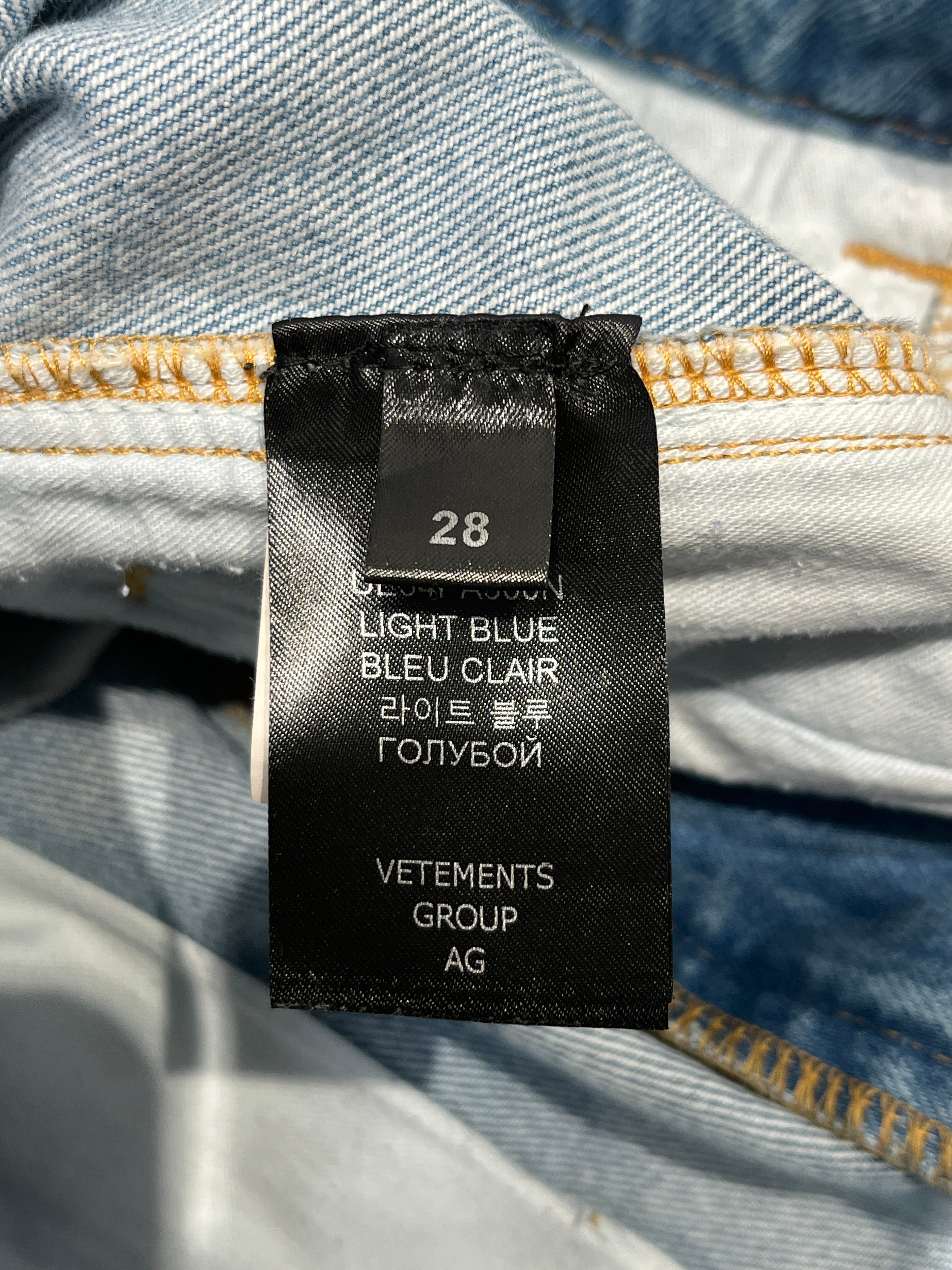 VETEMENTS/Pants/28/Denim/IDG/TRANSFORMER PANTS view 5