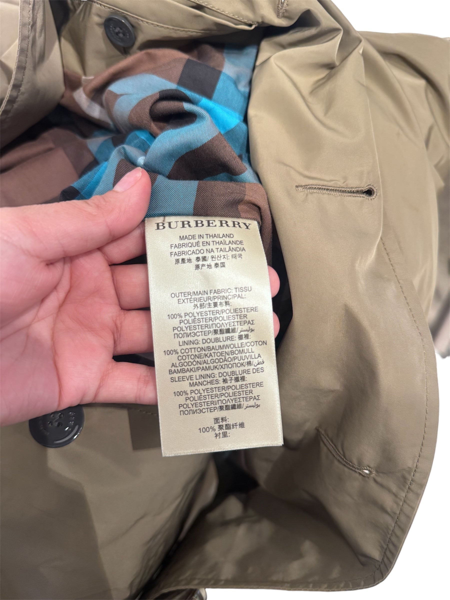 BURBERRY BRIT/Jacket/LG/Polyester/KHK/Classis Trench view 4